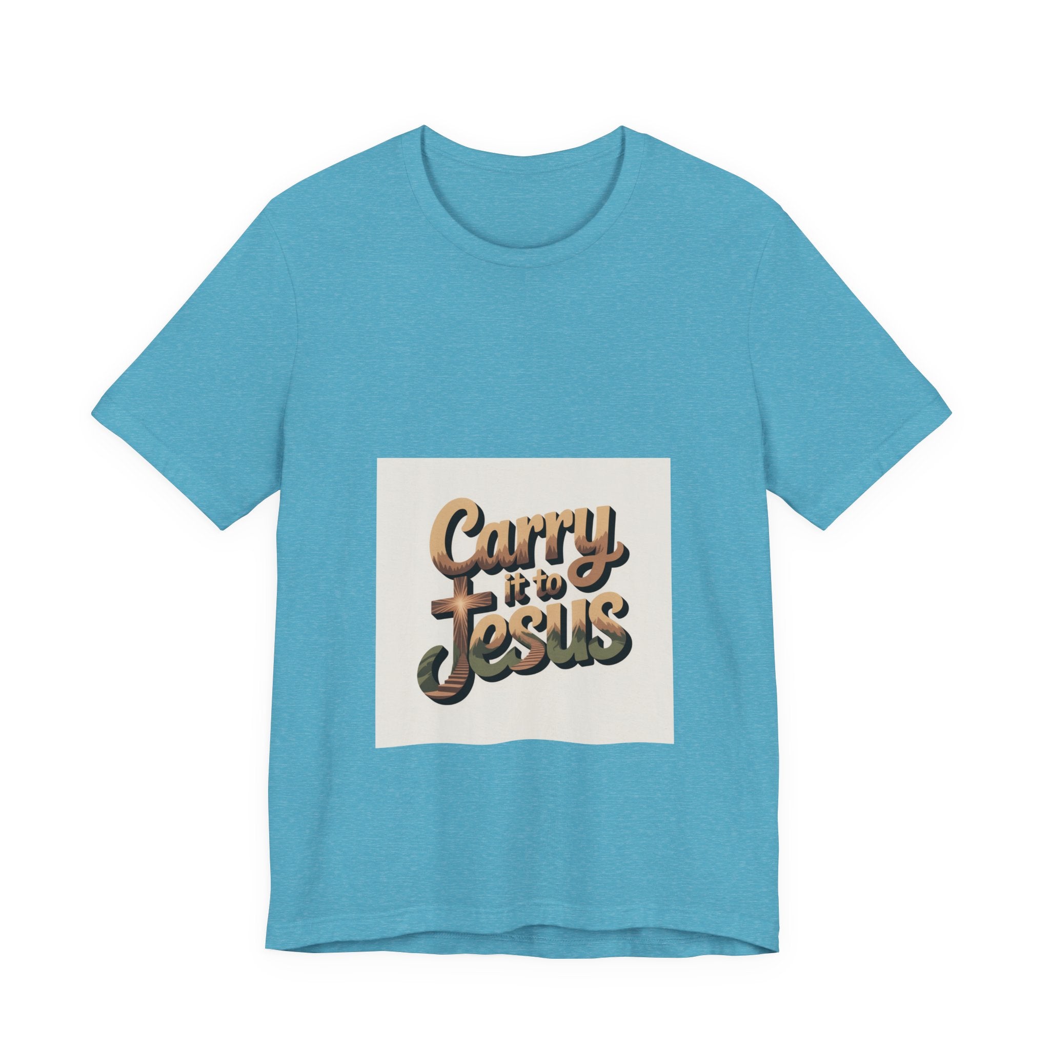 Carry It to Jesus Tee — Retro Script Christian Faith T‑Shirt