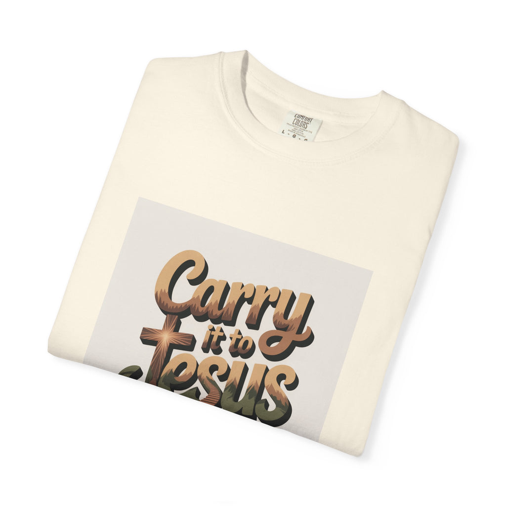 Carry It to Jesus T-Shirt — Retro Christian Faith Graphic Tee