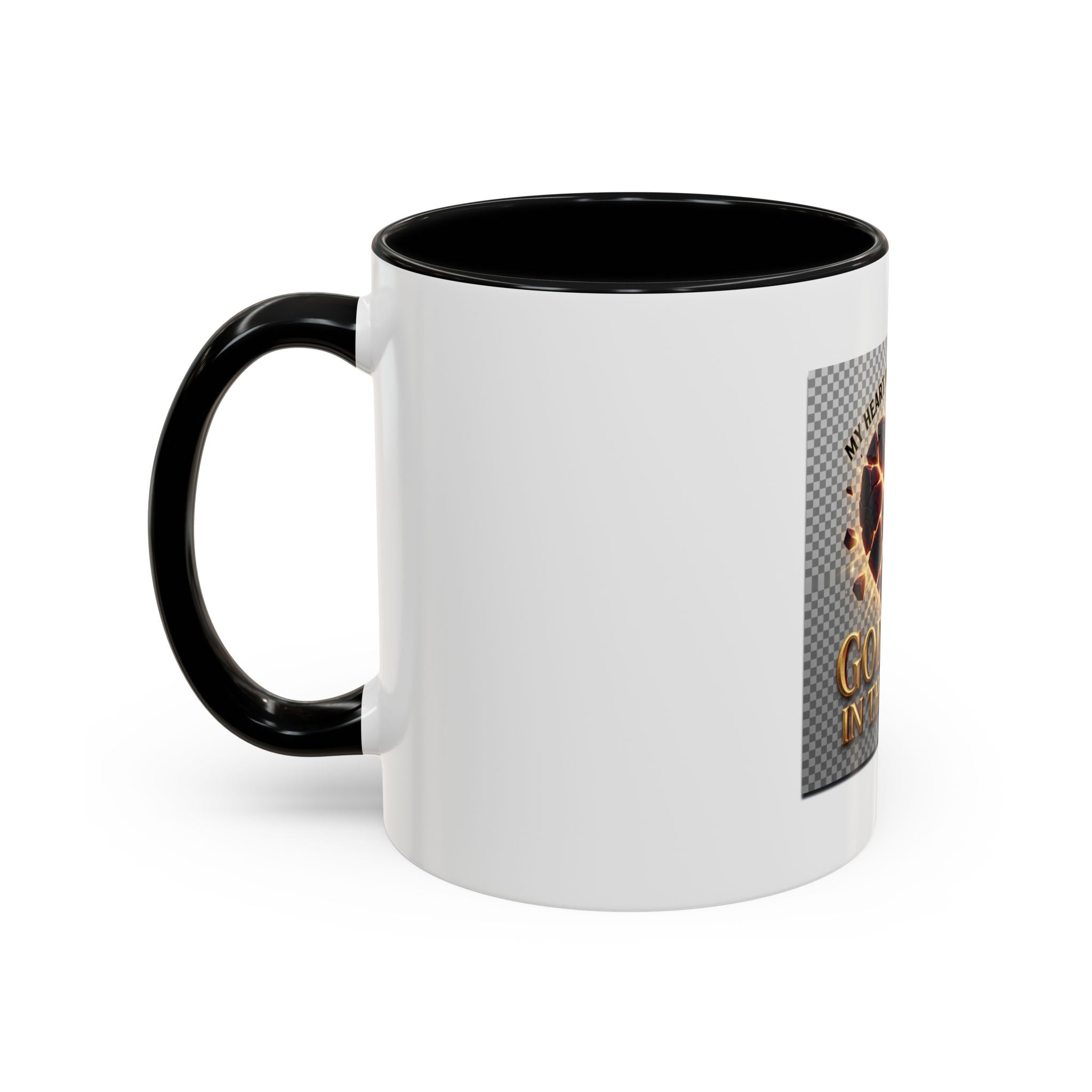 Shattered Heart "God Lives in the Pieces" Mug | Accent Coffee Mug