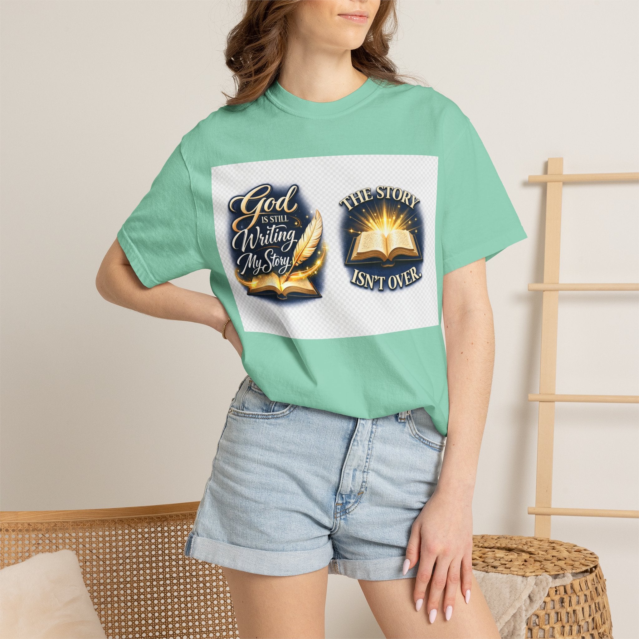 Inspirational Bible T-Shirt — "God Is Still Writing My Story" Faith Tee