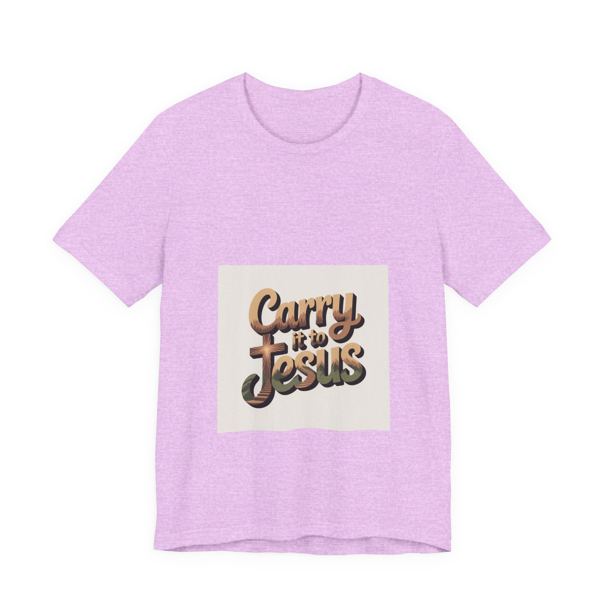 Carry It to Jesus Tee — Retro Script Christian Faith T‑Shirt