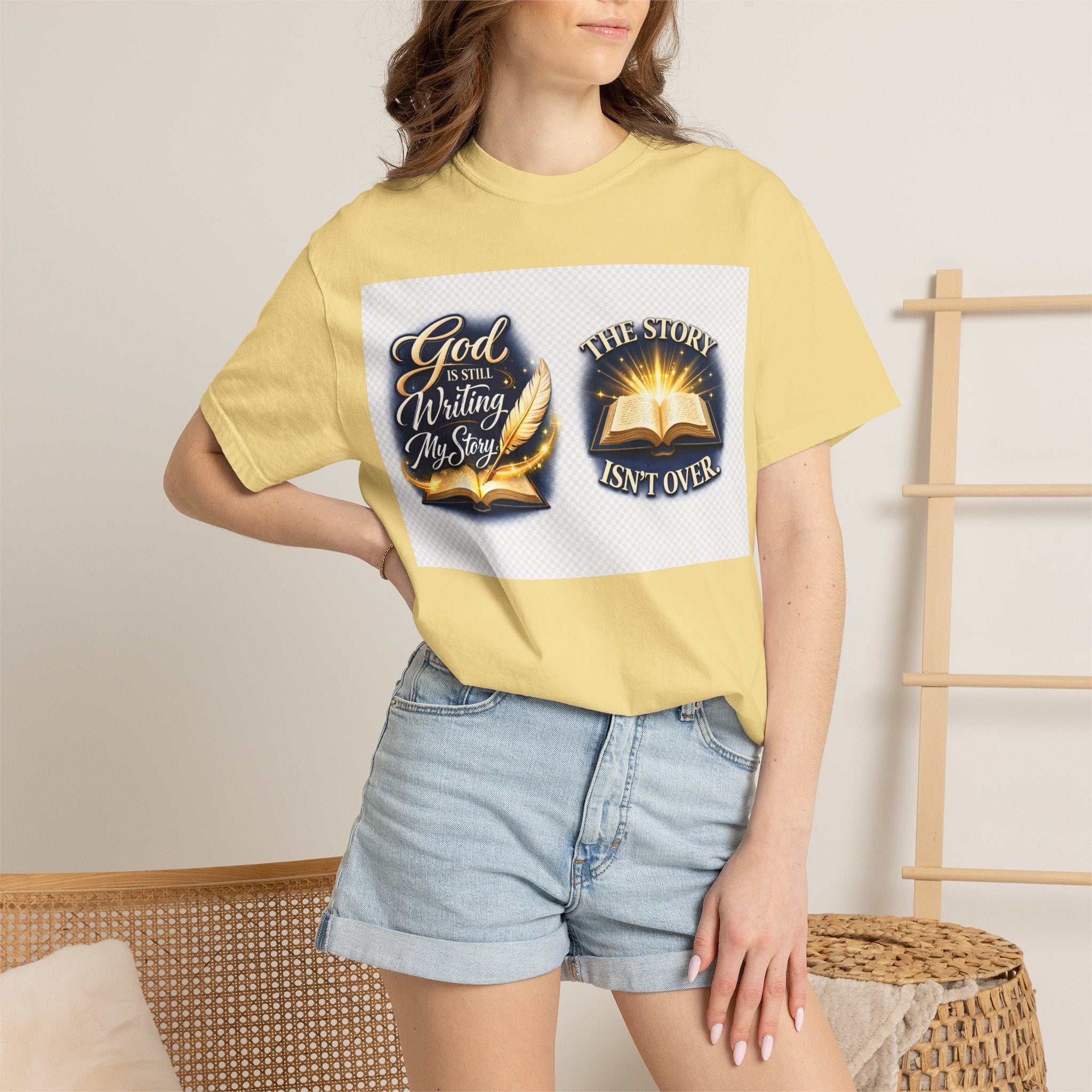 Inspirational Bible T-Shirt — "God Is Still Writing My Story" Faith Tee