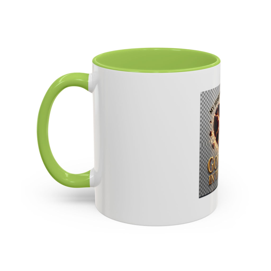 Shattered Heart "God Lives in the Pieces" Mug | Accent Coffee Mug