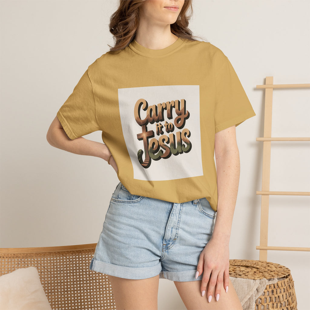 Carry It to Jesus T-Shirt — Retro Christian Faith Graphic Tee