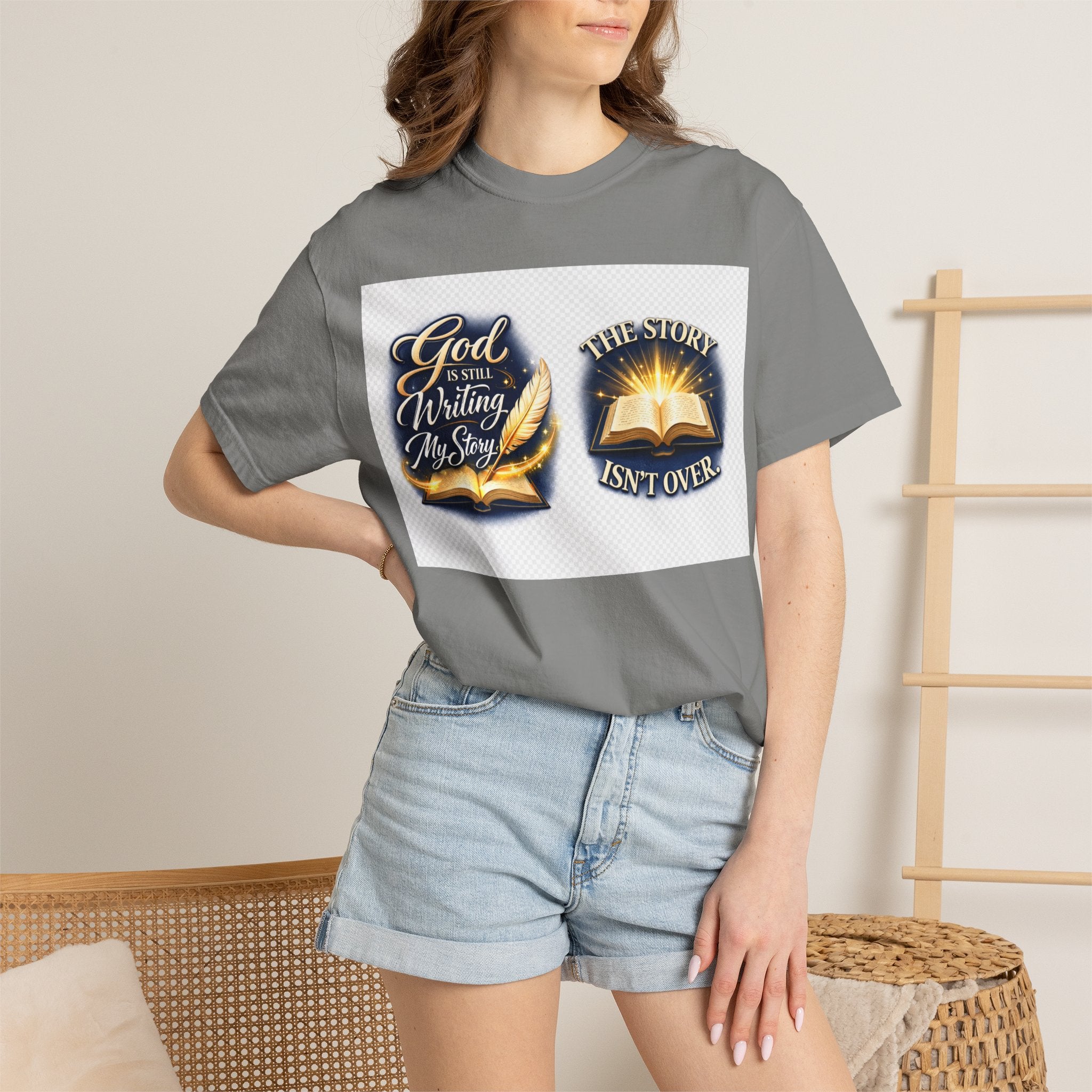 Inspirational Bible T-Shirt — "God Is Still Writing My Story" Faith Tee