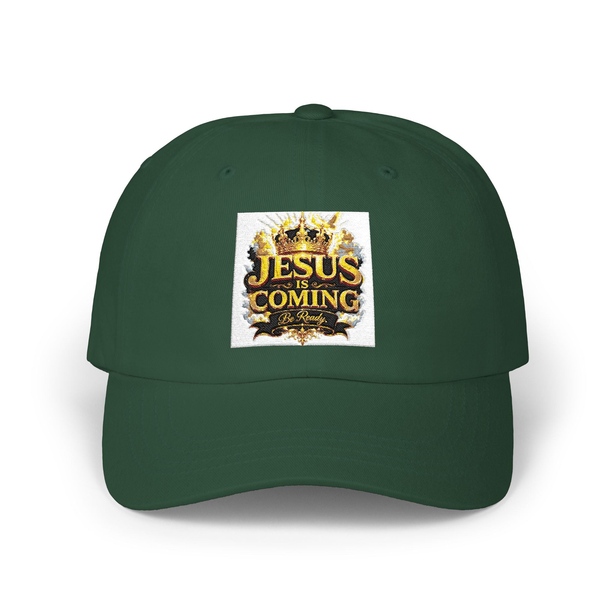 Dad Cap — "Jesus Coming" Embroidered Faith Baseball Hat