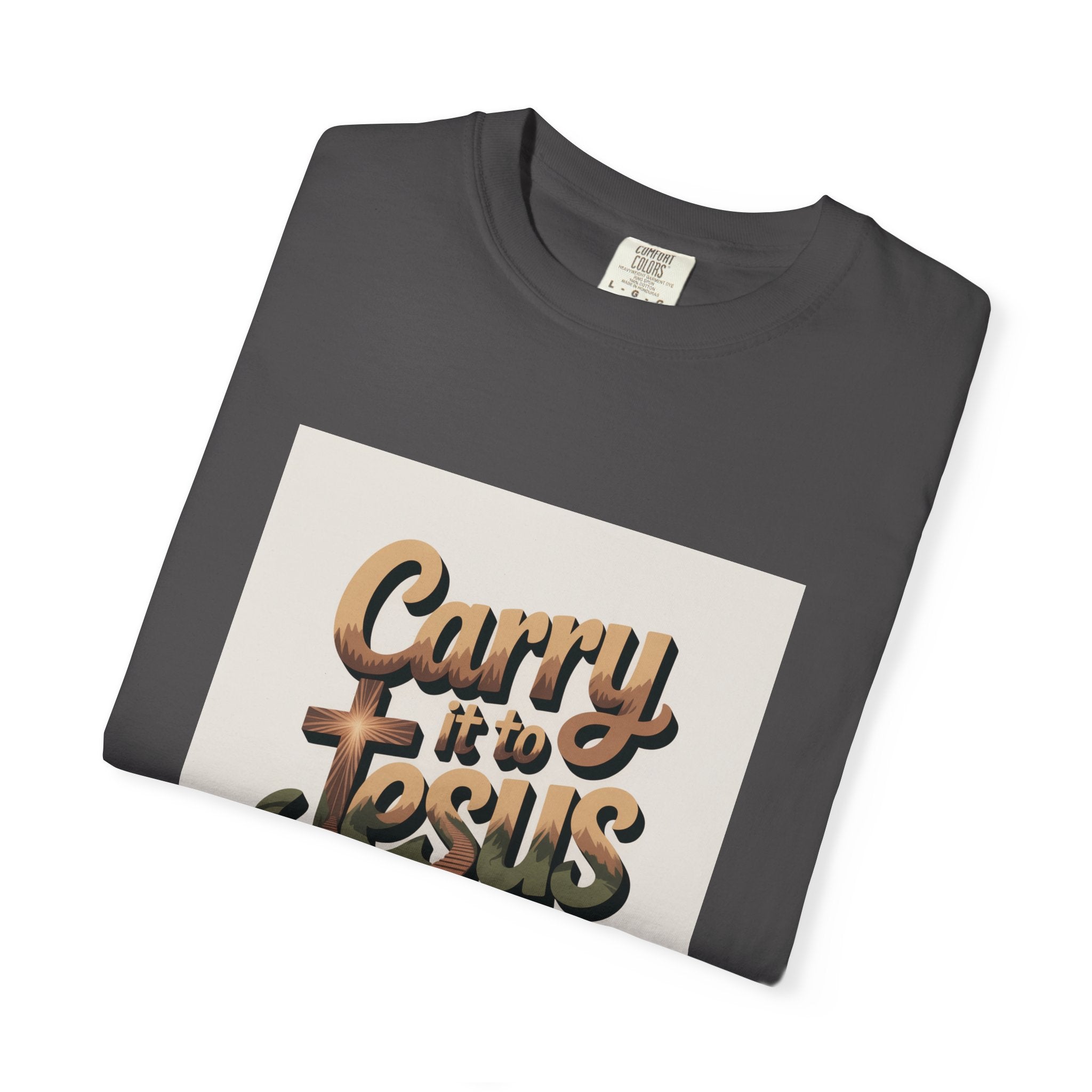 Carry It to Jesus T-Shirt — Retro Christian Faith Graphic Tee