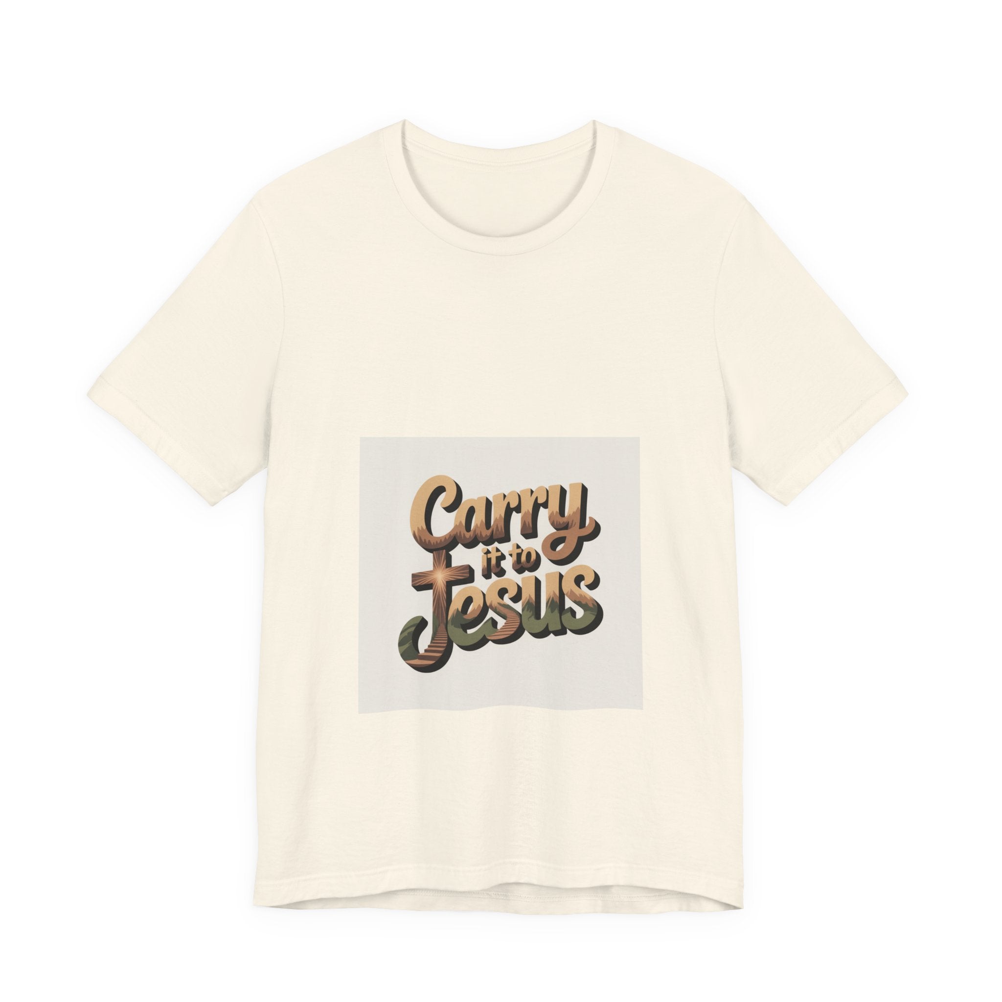Carry It to Jesus Tee — Retro Script Christian Faith T‑Shirt