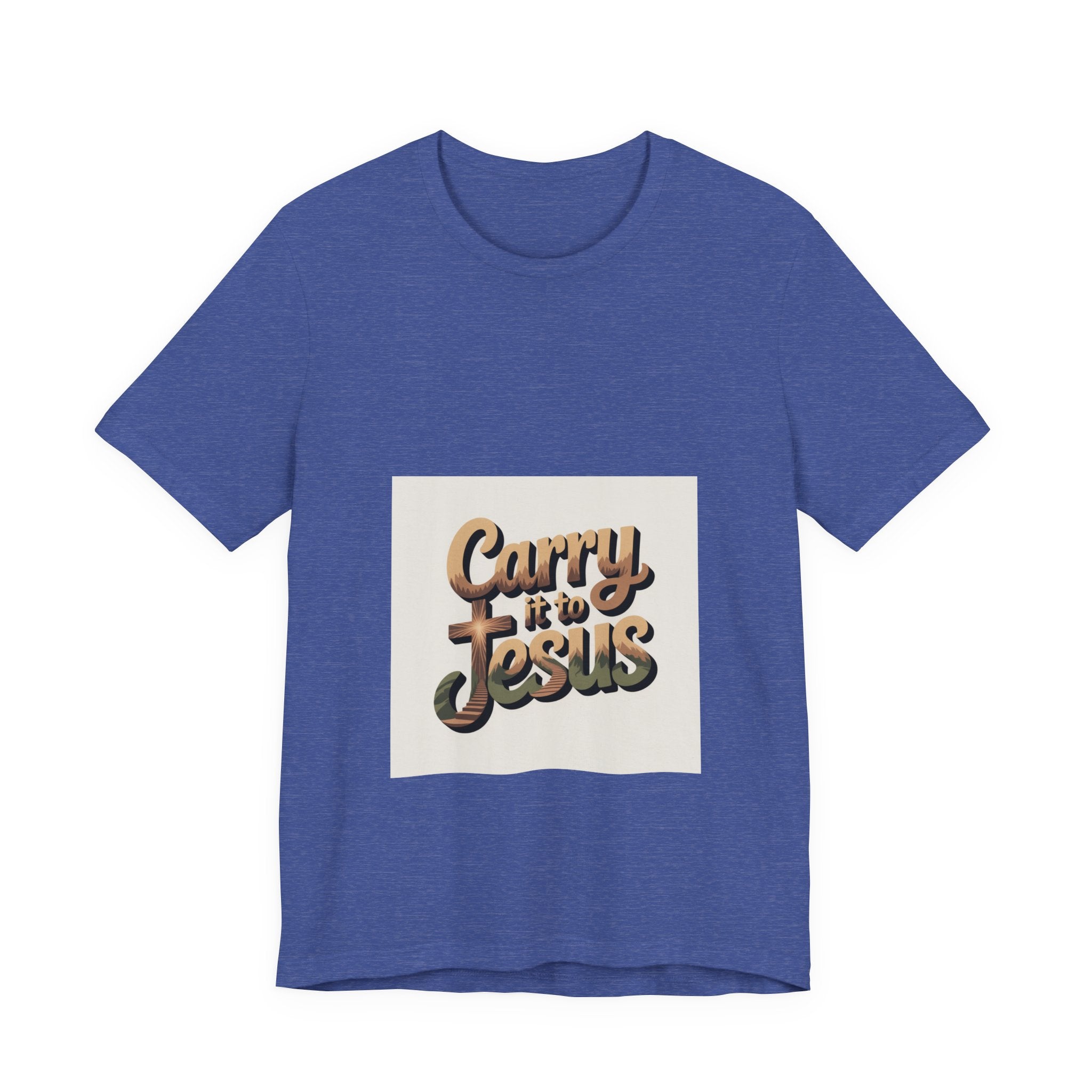 Carry It to Jesus Tee — Retro Script Christian Faith T‑Shirt