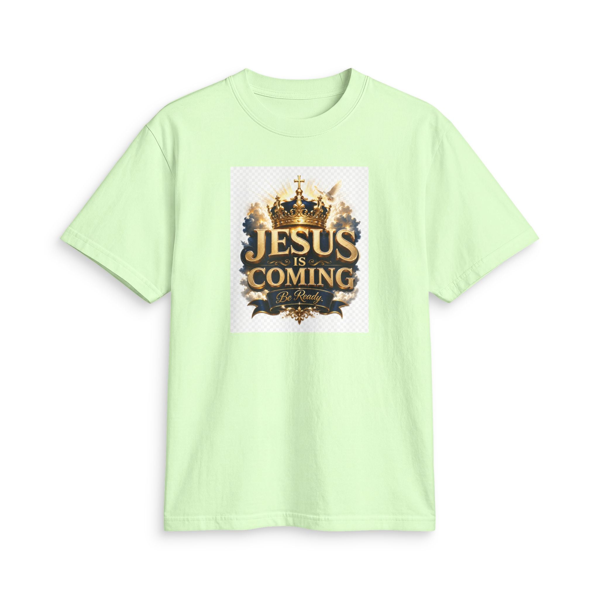 Christian T-Shirt — "Jesus Is Coming" Crown Graphic Tee