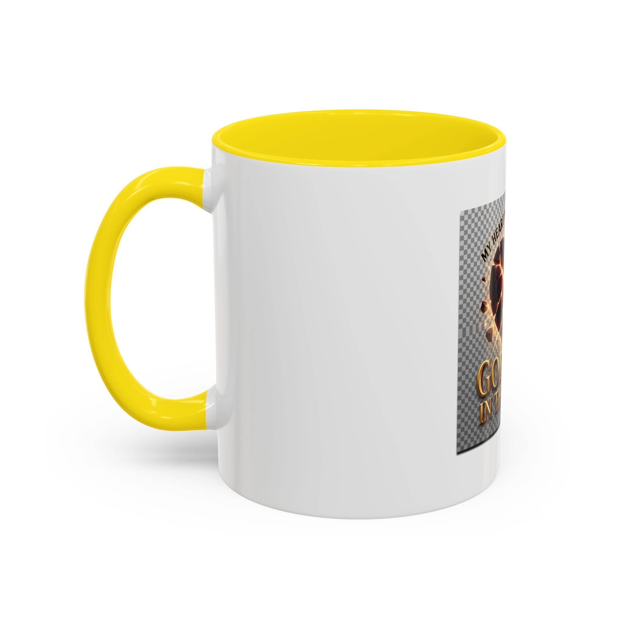 Shattered Heart "God Lives in the Pieces" Mug | Accent Coffee Mug