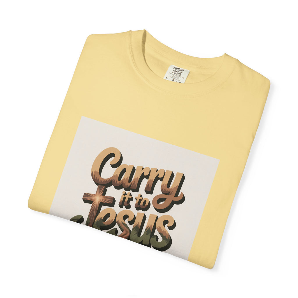 Carry It to Jesus T-Shirt — Retro Christian Faith Graphic Tee