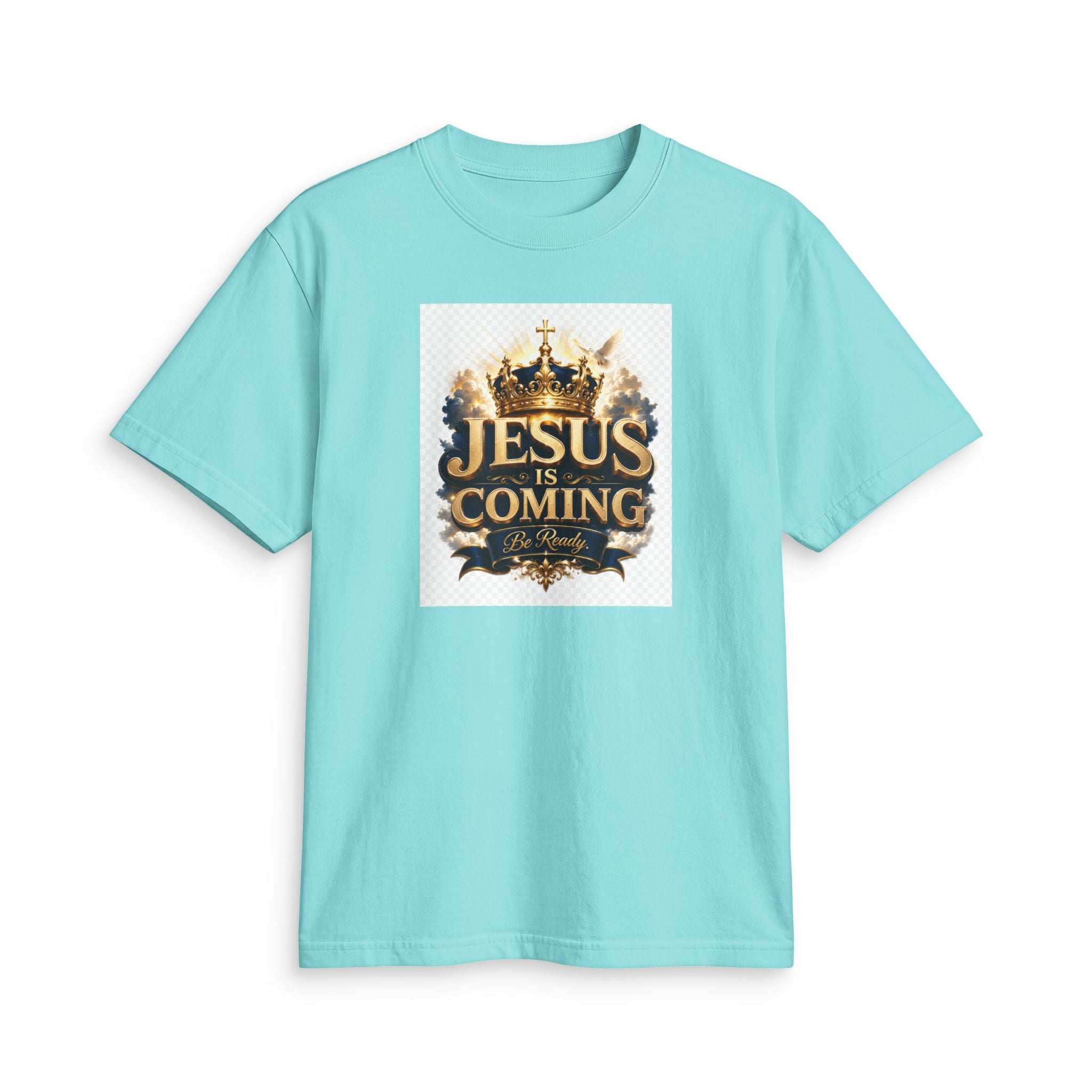Christian T-Shirt — "Jesus Is Coming" Crown Graphic Tee