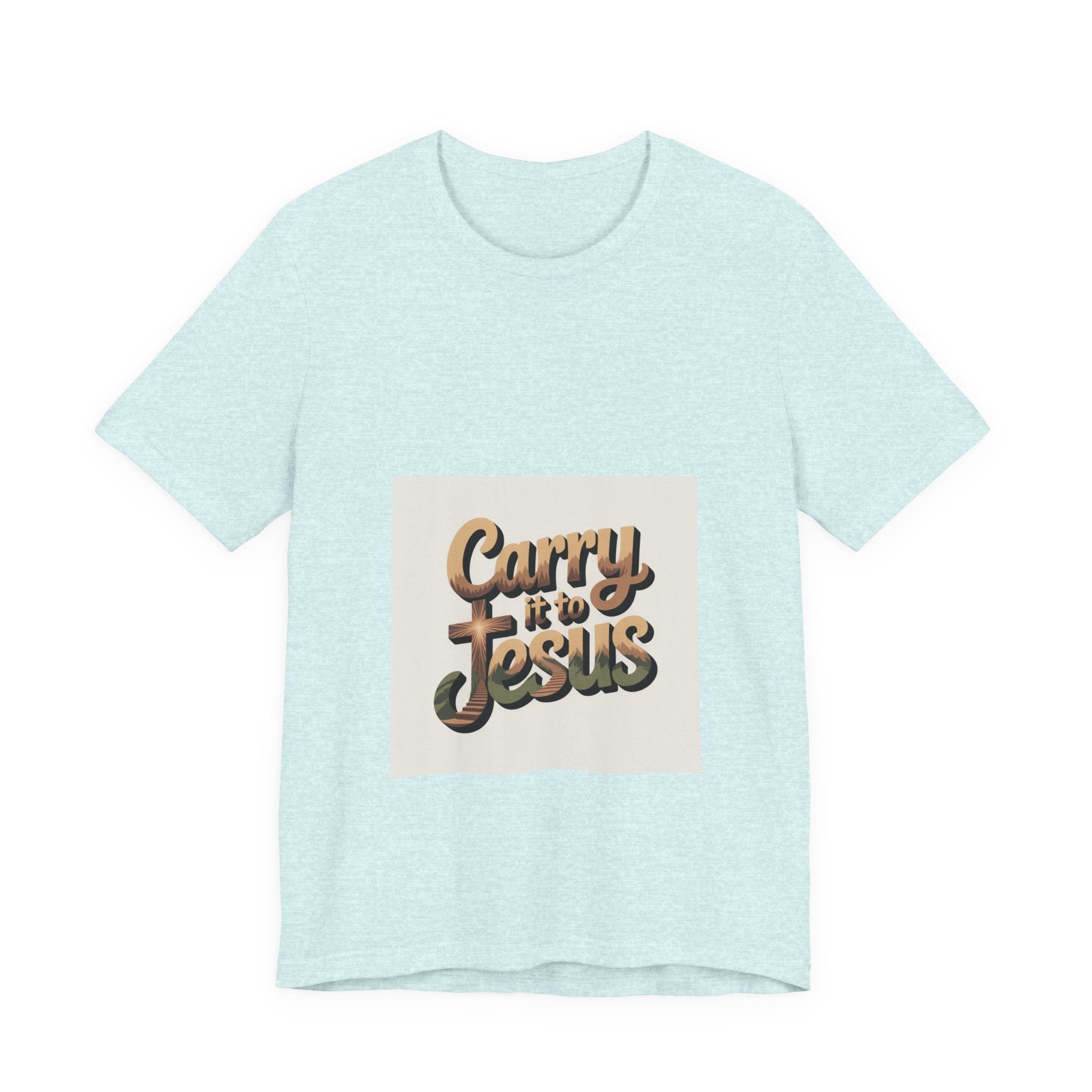 Carry It to Jesus Tee — Retro Script Christian Faith T‑Shirt