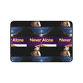 Never Alone Desk Mat — Christian Faith Prayer Desk Mat with Cross & Shepherd Design