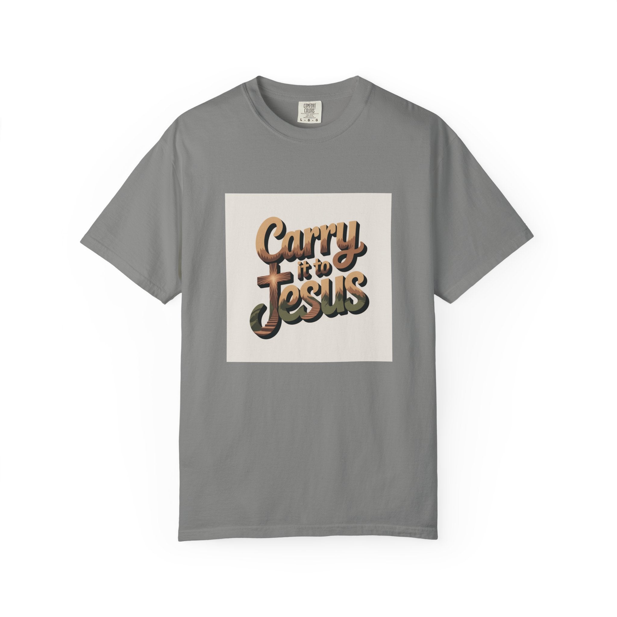Carry It to Jesus T-Shirt — Retro Christian Faith Graphic Tee