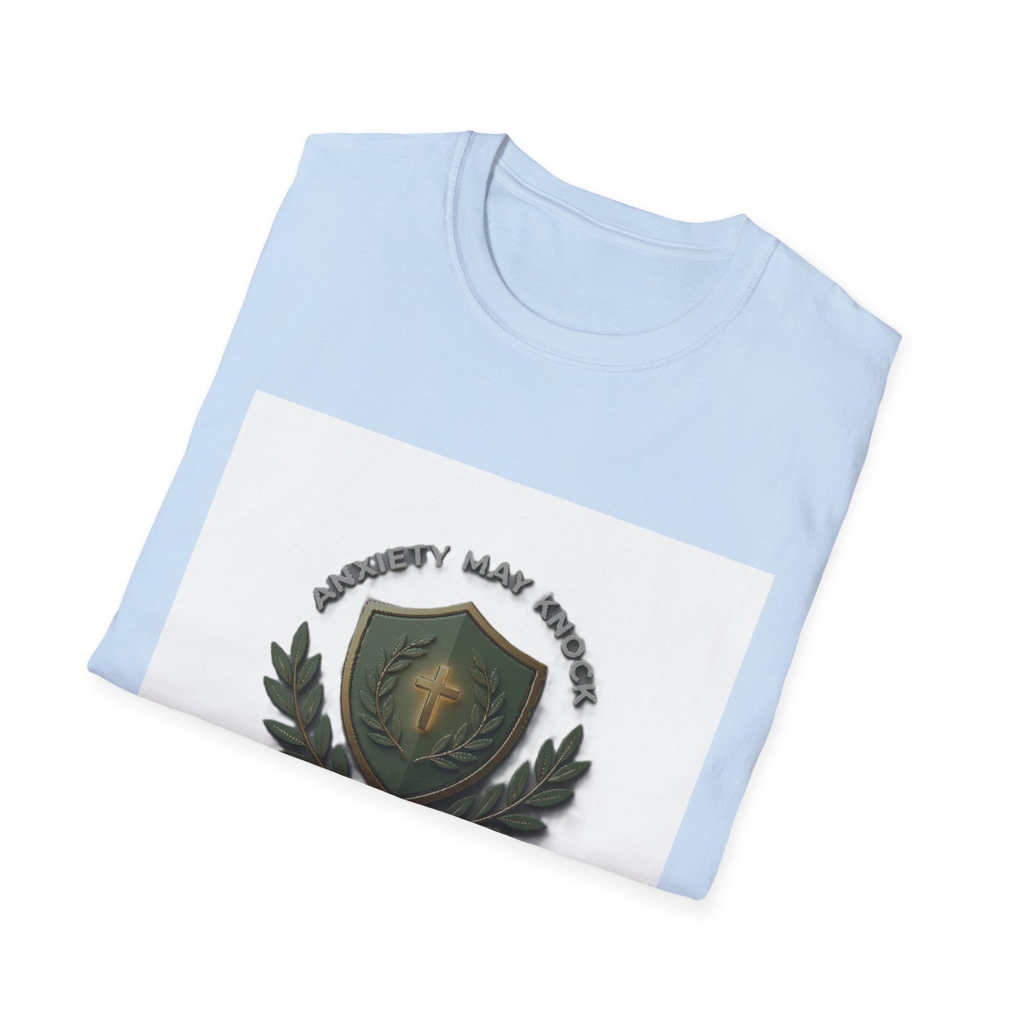 God's Peace Stands Guard T-Shirt — Faith Shield Military Emblem Tee