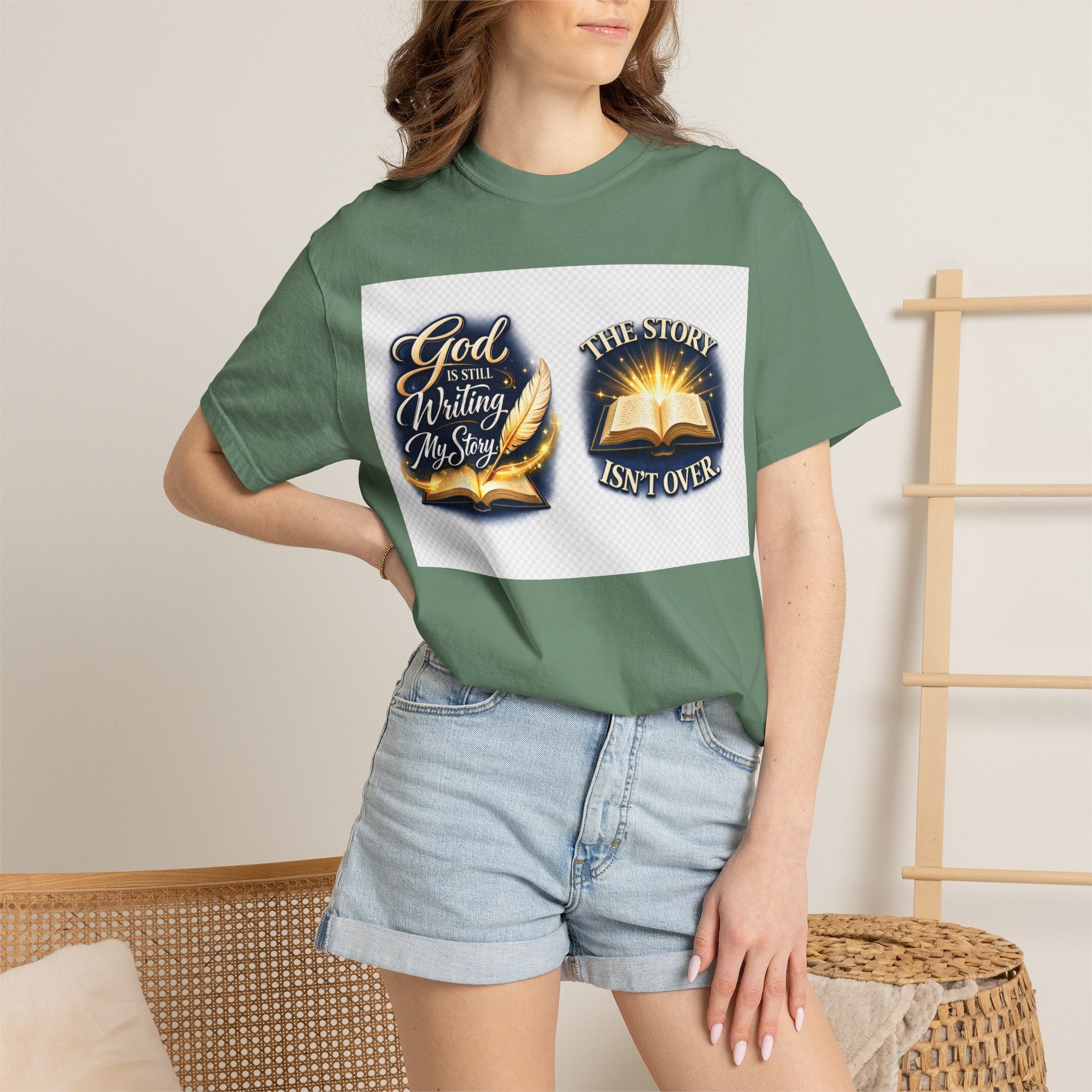 Inspirational Bible T-Shirt — "God Is Still Writing My Story" Faith Tee