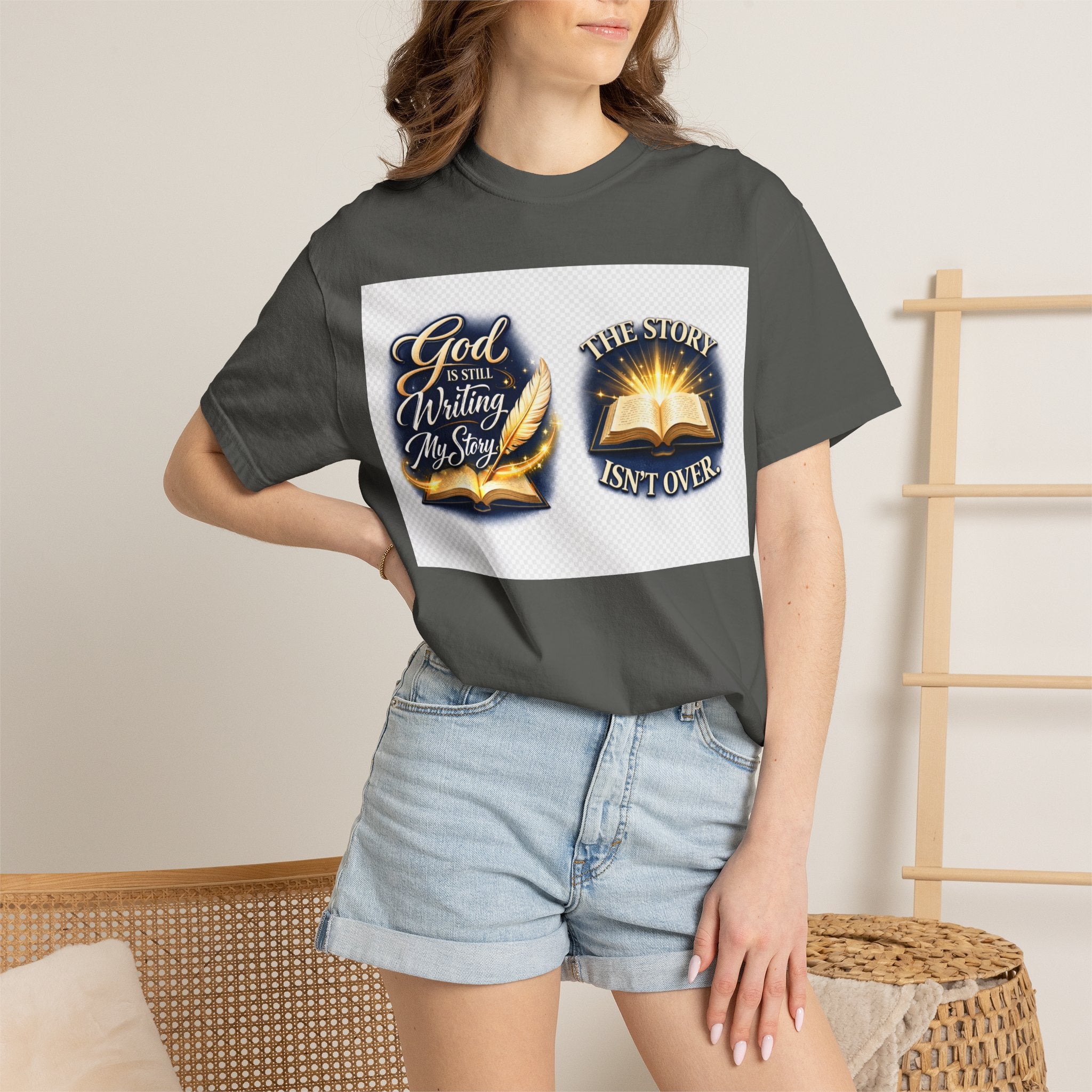 Inspirational Bible T-Shirt — "God Is Still Writing My Story" Faith Tee