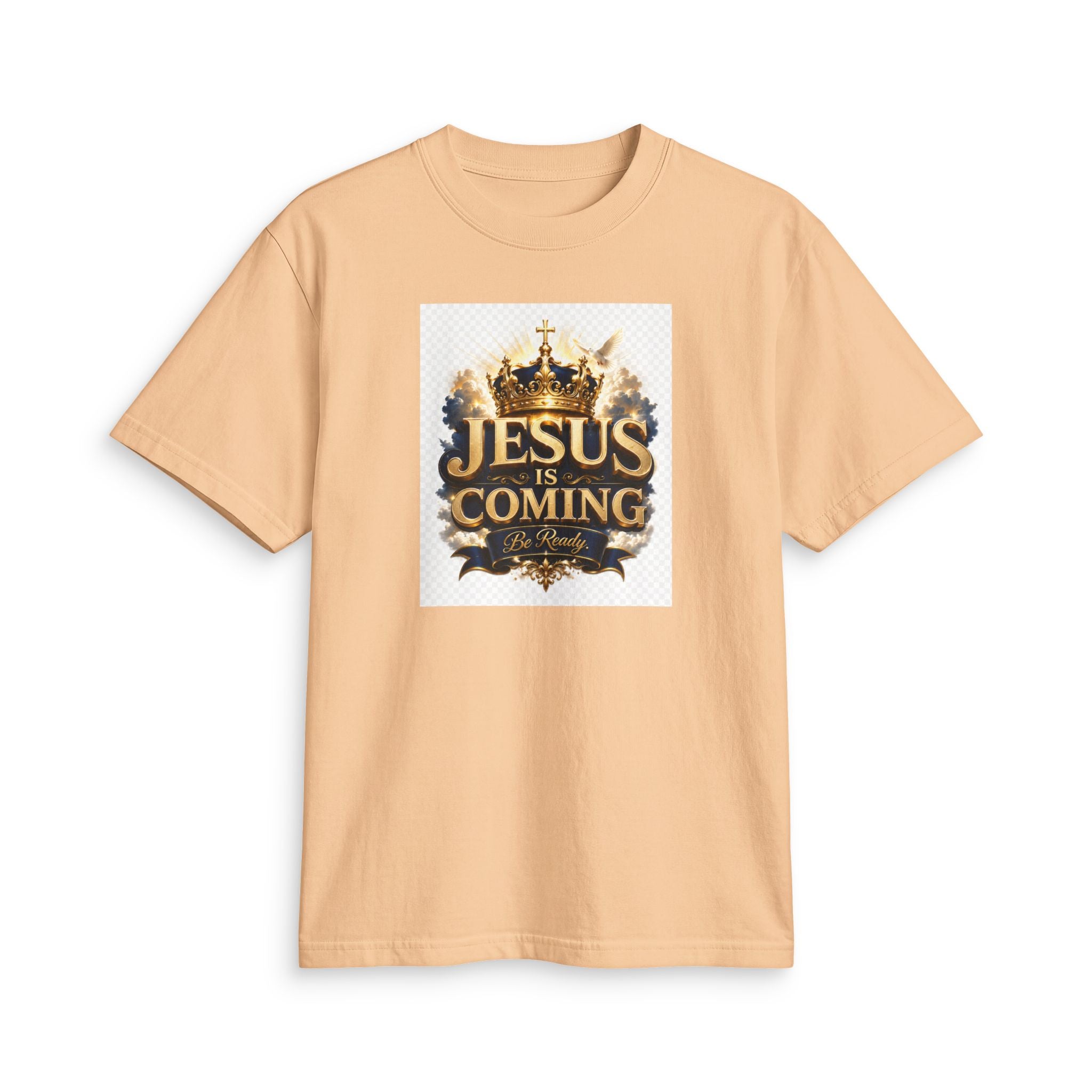 Christian T-Shirt — "Jesus Is Coming" Crown Graphic Tee