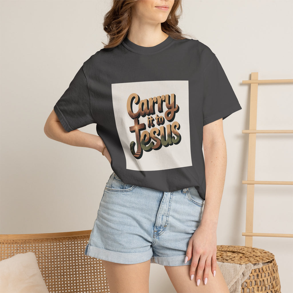 Carry It to Jesus T-Shirt — Retro Christian Faith Graphic Tee