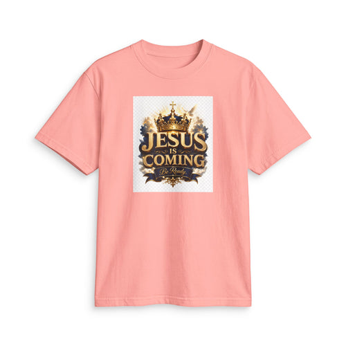 Christian T-Shirt — "Jesus Is Coming" Crown Graphic Tee