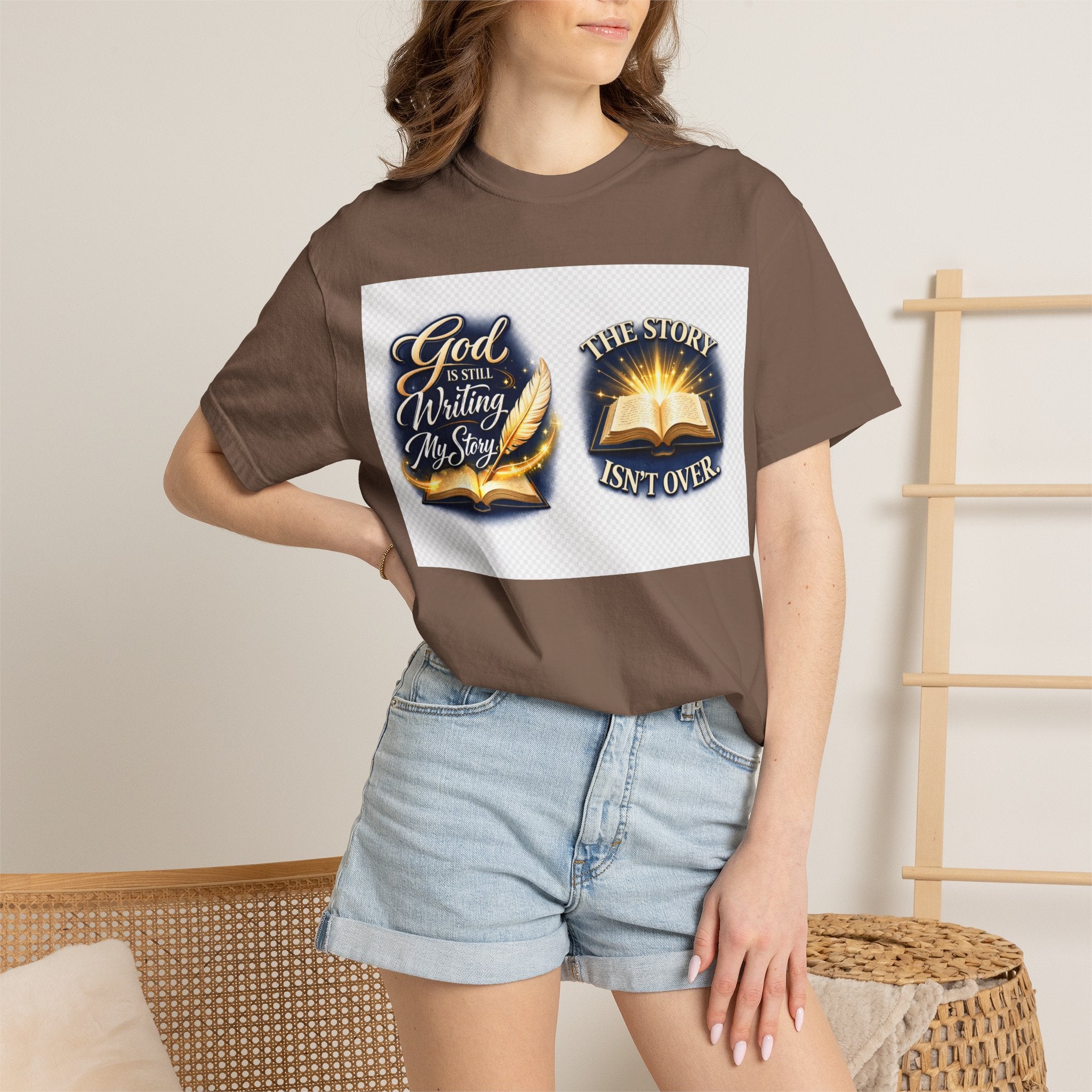 Inspirational Bible T-Shirt — "God Is Still Writing My Story" Faith Tee