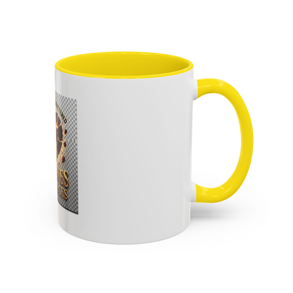 Shattered Heart "God Lives in the Pieces" Mug | Accent Coffee Mug