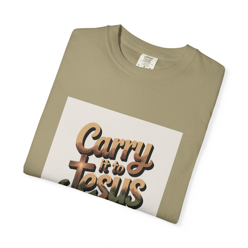 Carry It to Jesus T-Shirt — Retro Christian Faith Graphic Tee