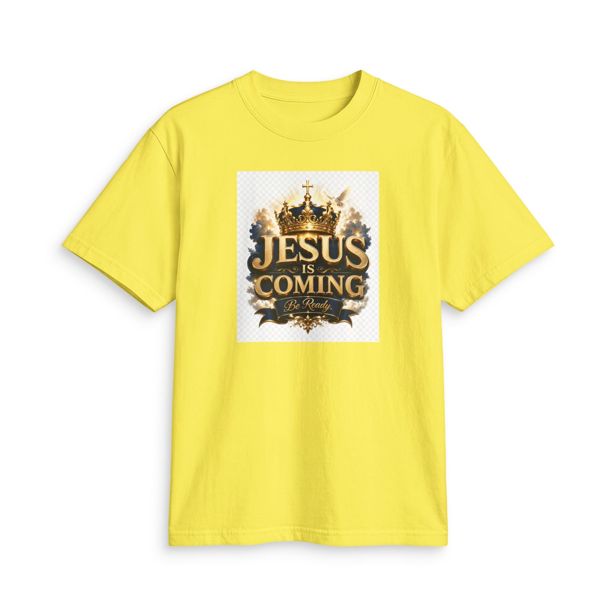Christian T-Shirt — "Jesus Is Coming" Crown Graphic Tee