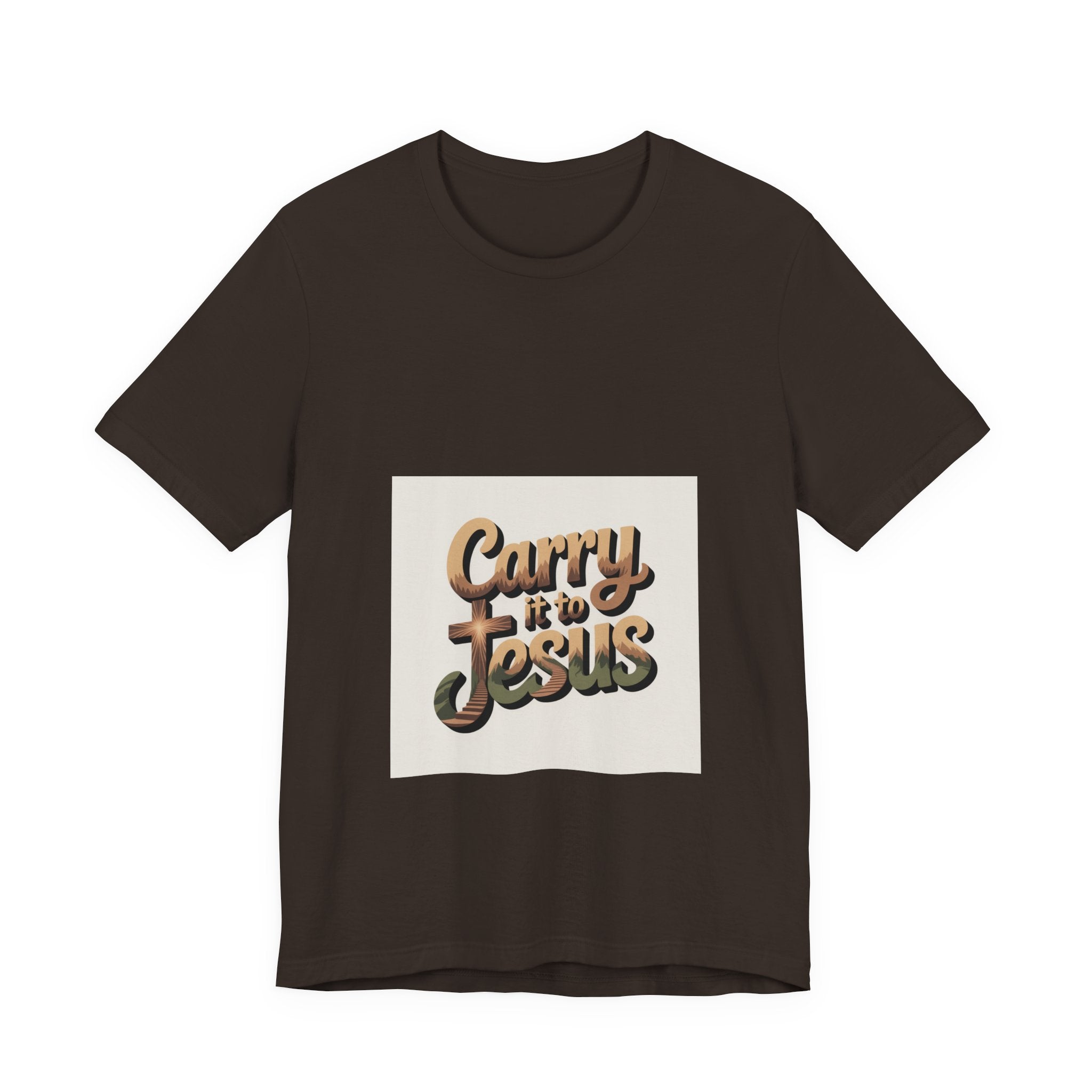 Carry It to Jesus Tee — Retro Script Christian Faith T‑Shirt