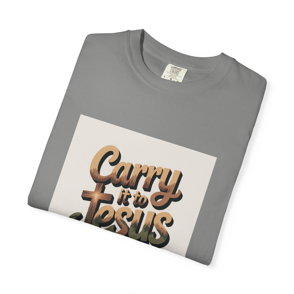 Carry It to Jesus T-Shirt — Retro Christian Faith Graphic Tee
