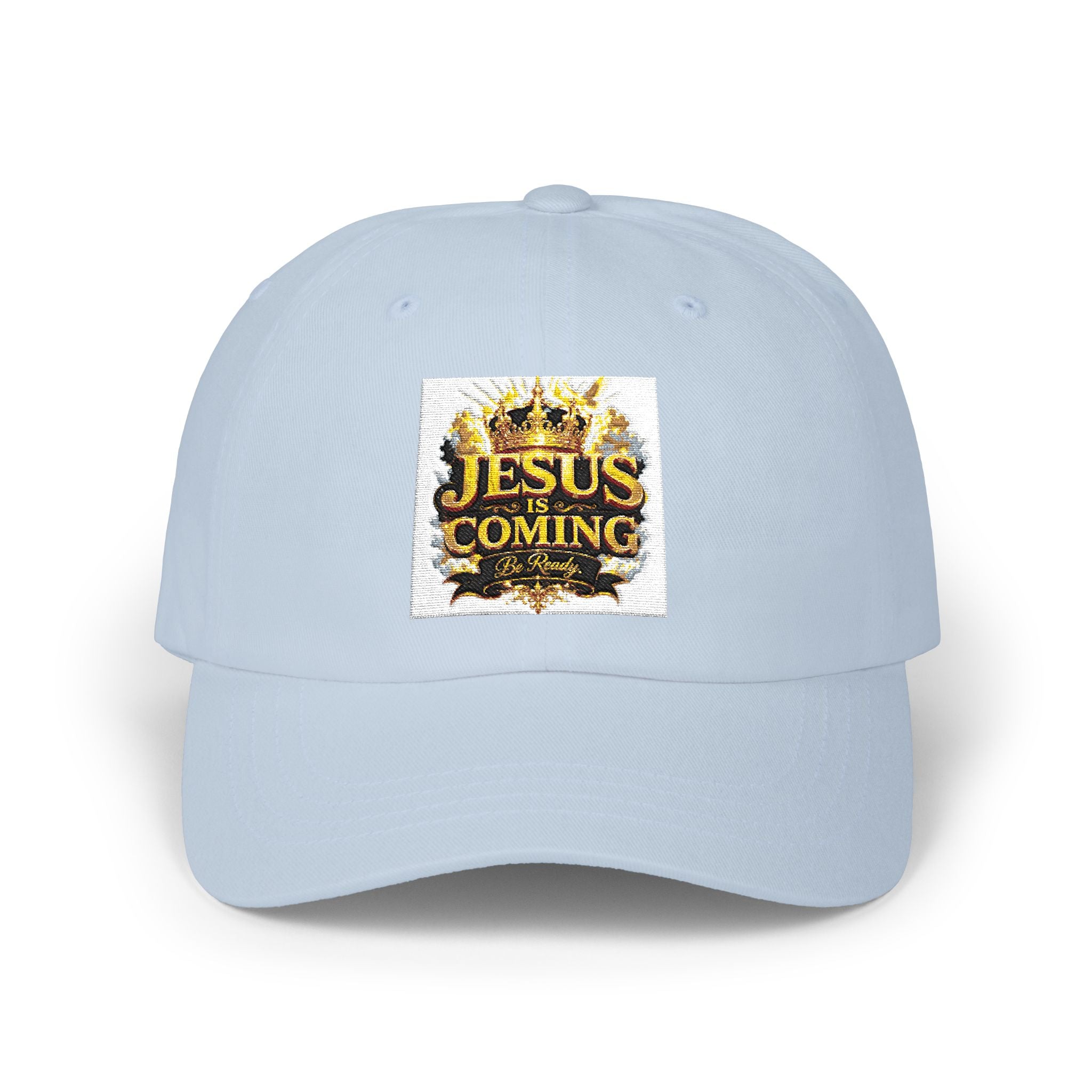 Dad Cap — "Jesus Coming" Embroidered Faith Baseball Hat