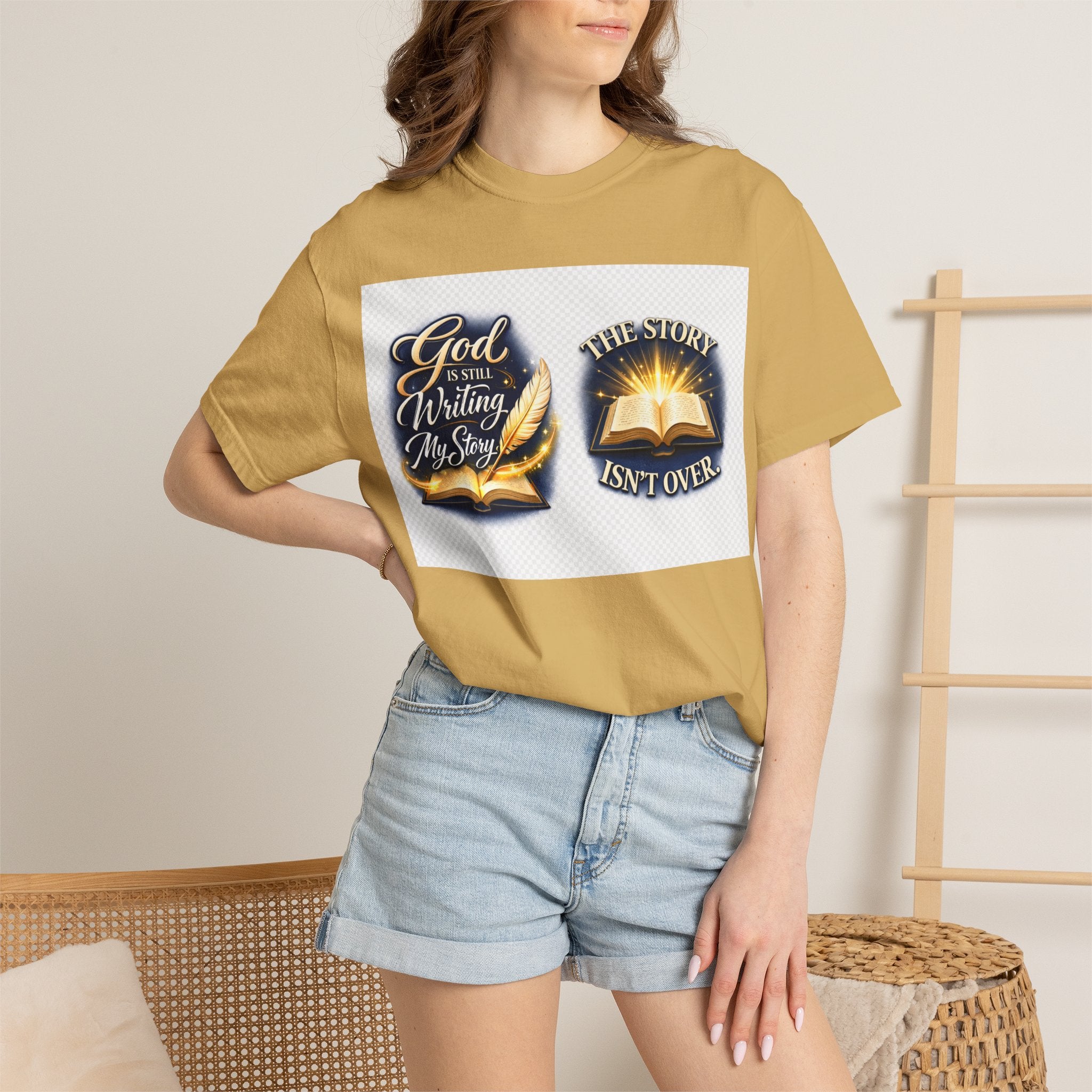 Inspirational Bible T-Shirt — "God Is Still Writing My Story" Faith Tee