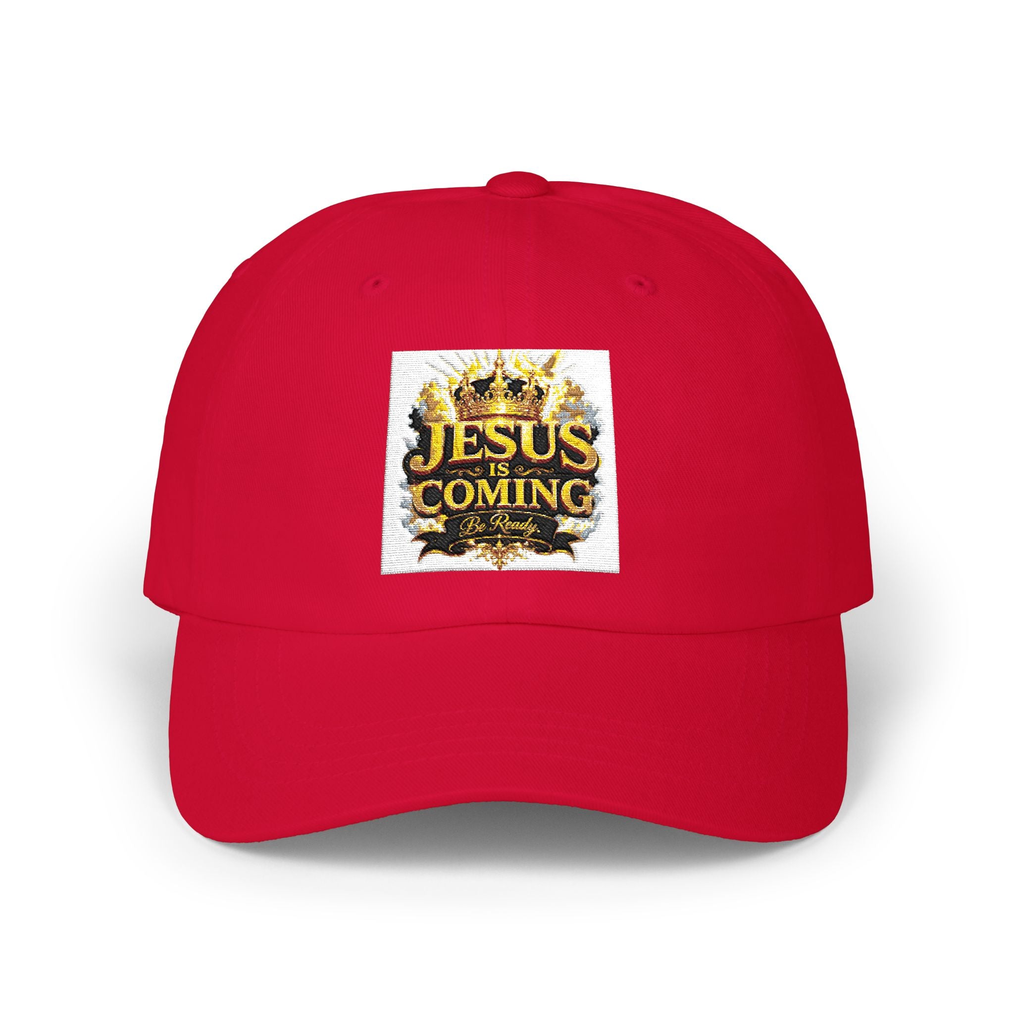 Dad Cap — "Jesus Coming" Embroidered Faith Baseball Hat