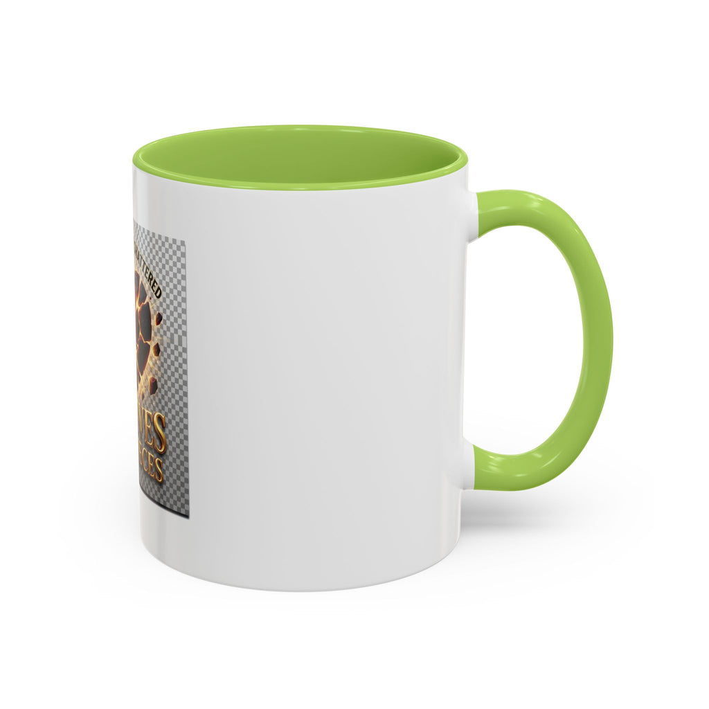 Shattered Heart "God Lives in the Pieces" Mug | Accent Coffee Mug
