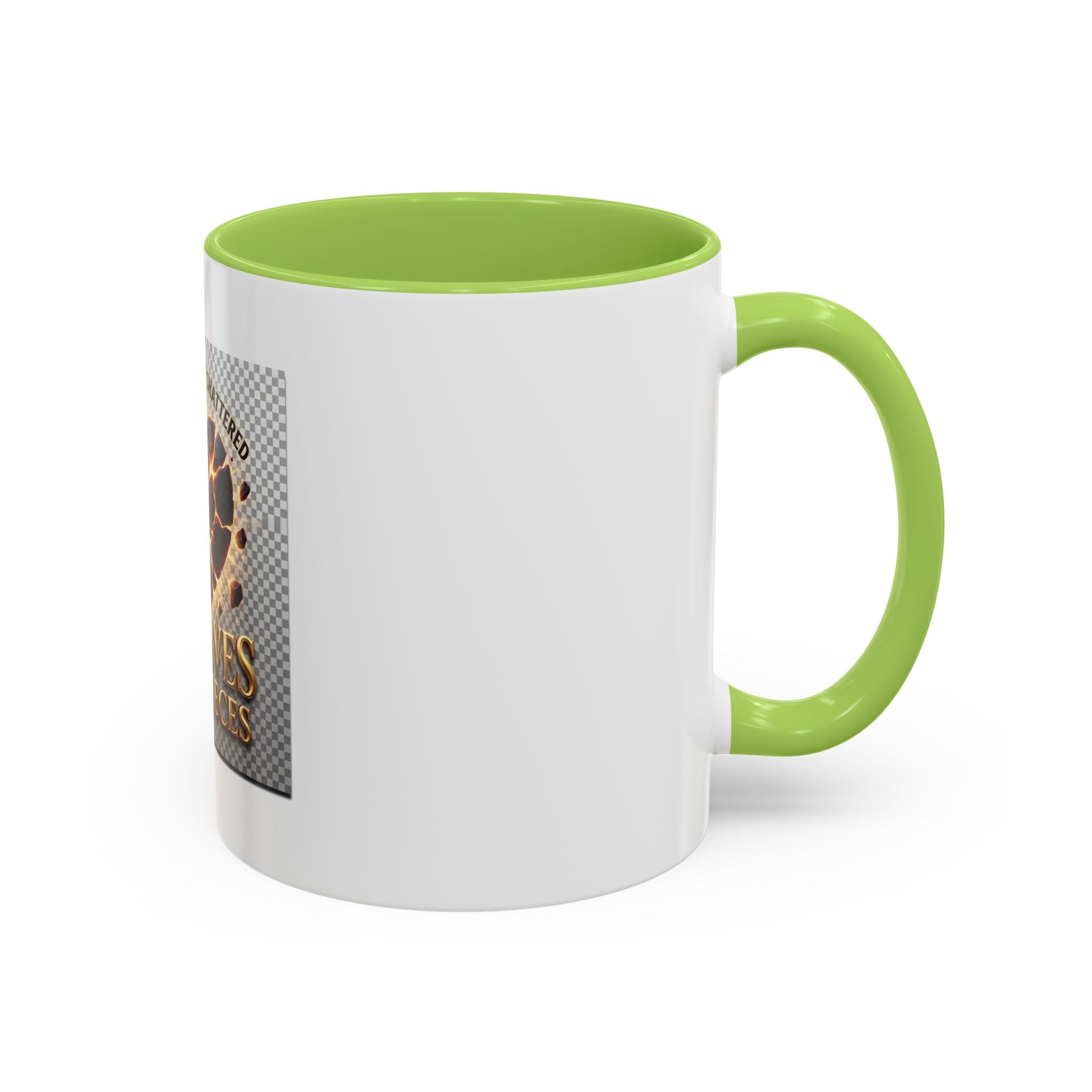 Shattered Heart "God Lives in the Pieces" Mug | Accent Coffee Mug
