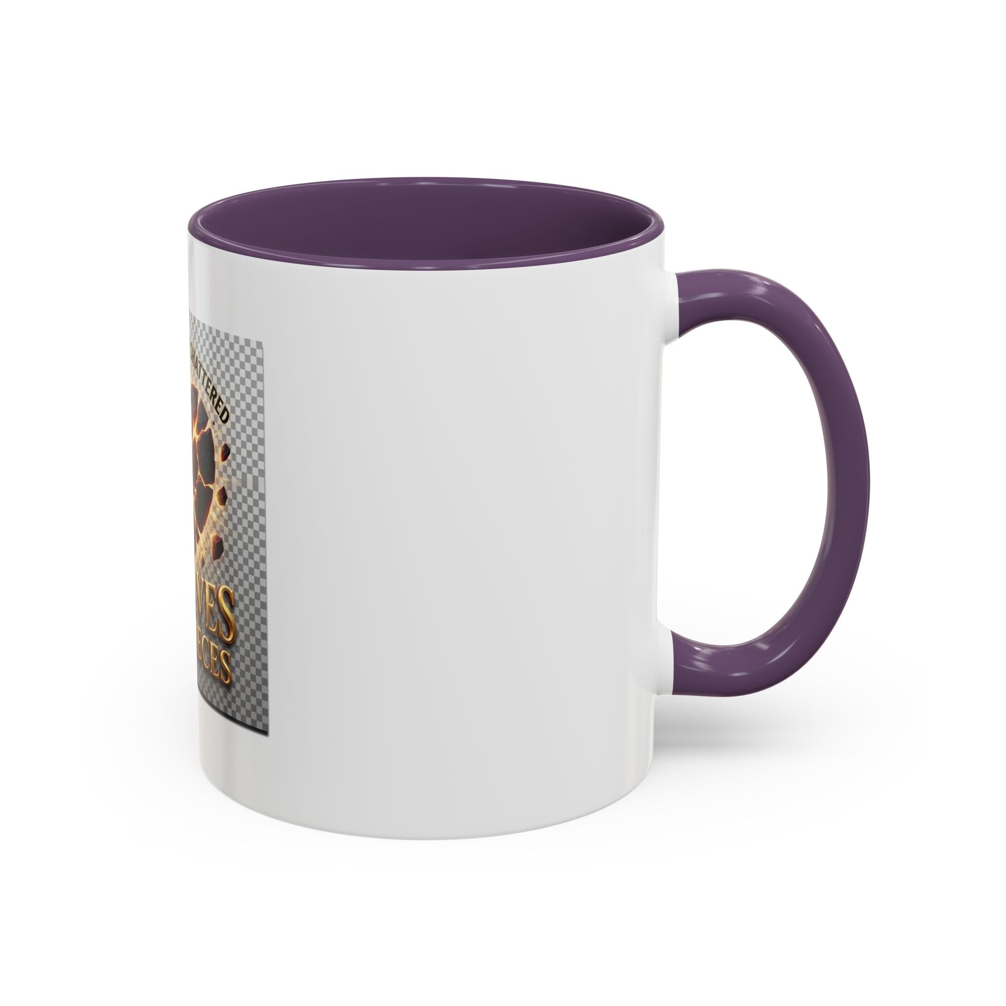 Shattered Heart "God Lives in the Pieces" Mug | Accent Coffee Mug