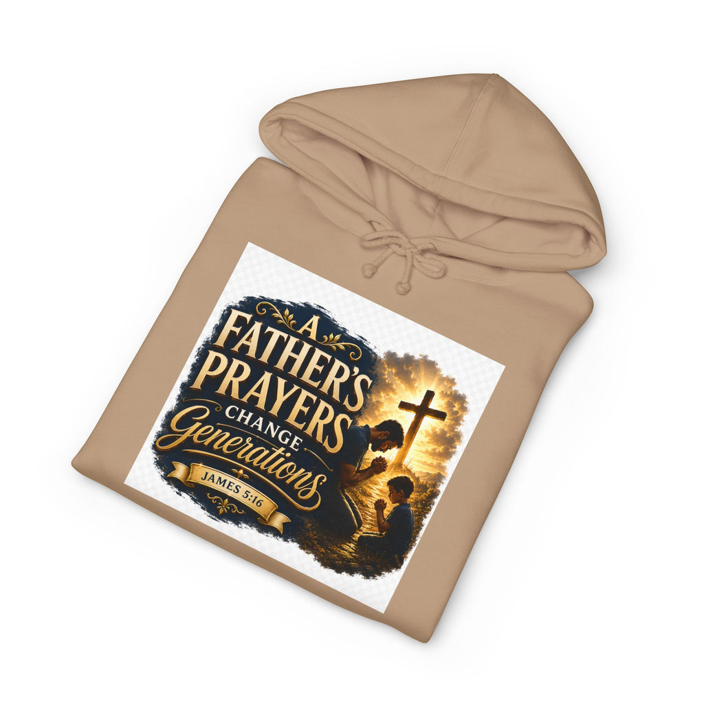 Hoodie - "A Father's Prayers Change Generations" Christian Faith Sweatshirt