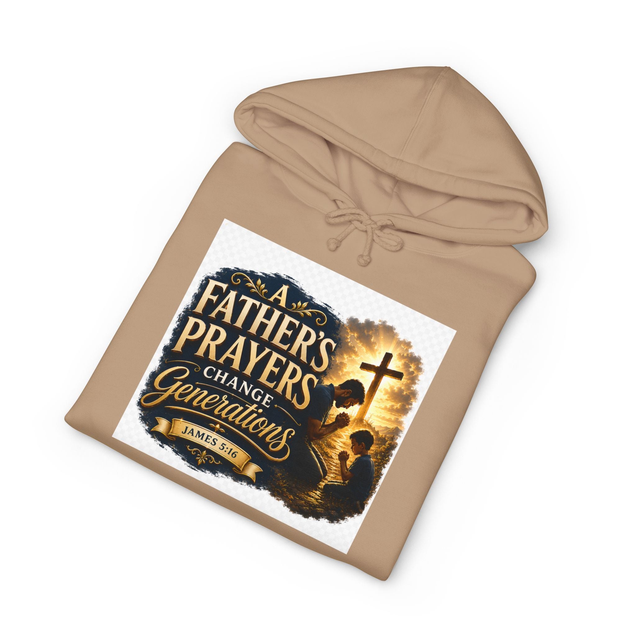 Hoodie - "A Father's Prayers Change Generations" Christian Faith Sweatshirt