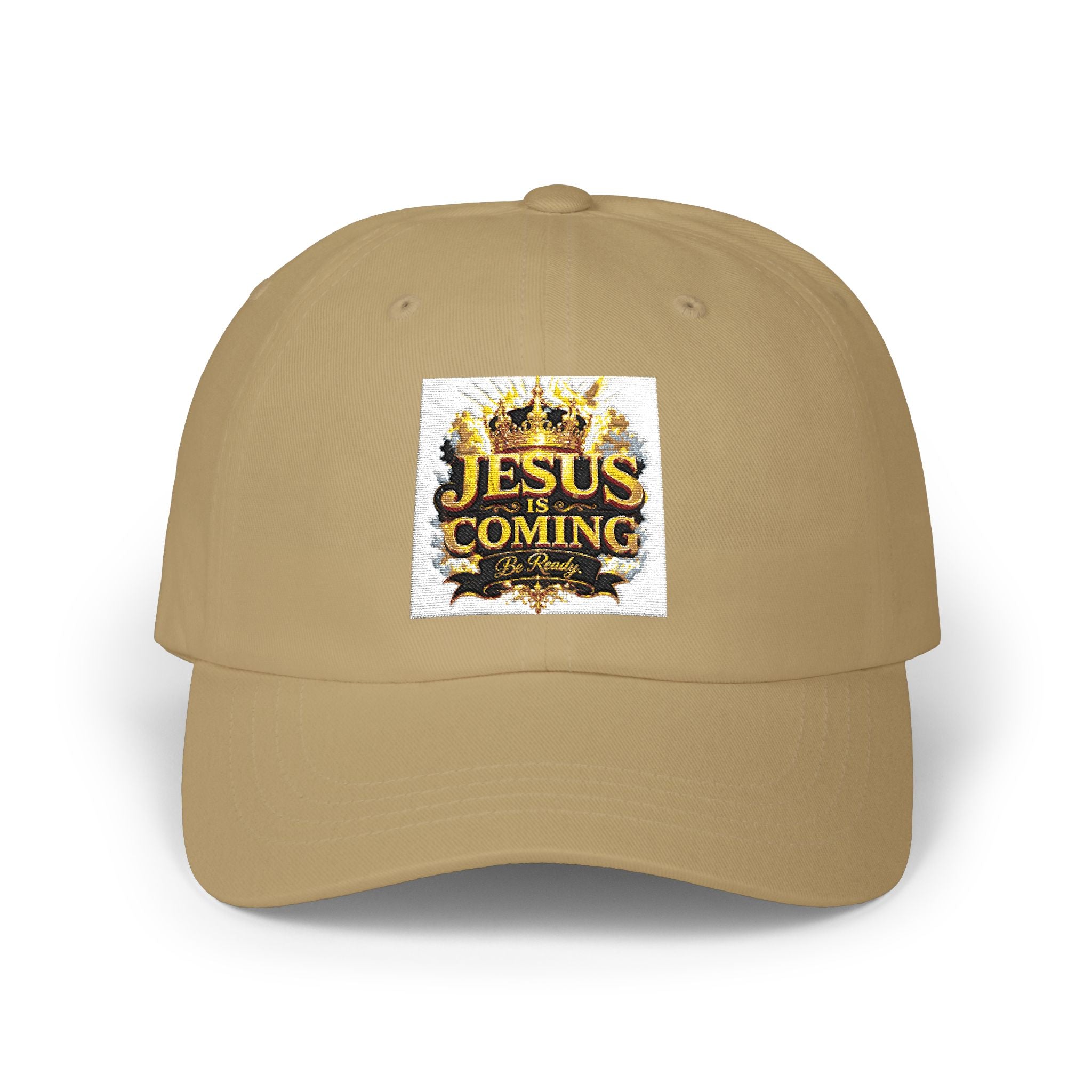 Dad Cap — "Jesus Coming" Embroidered Faith Baseball Hat