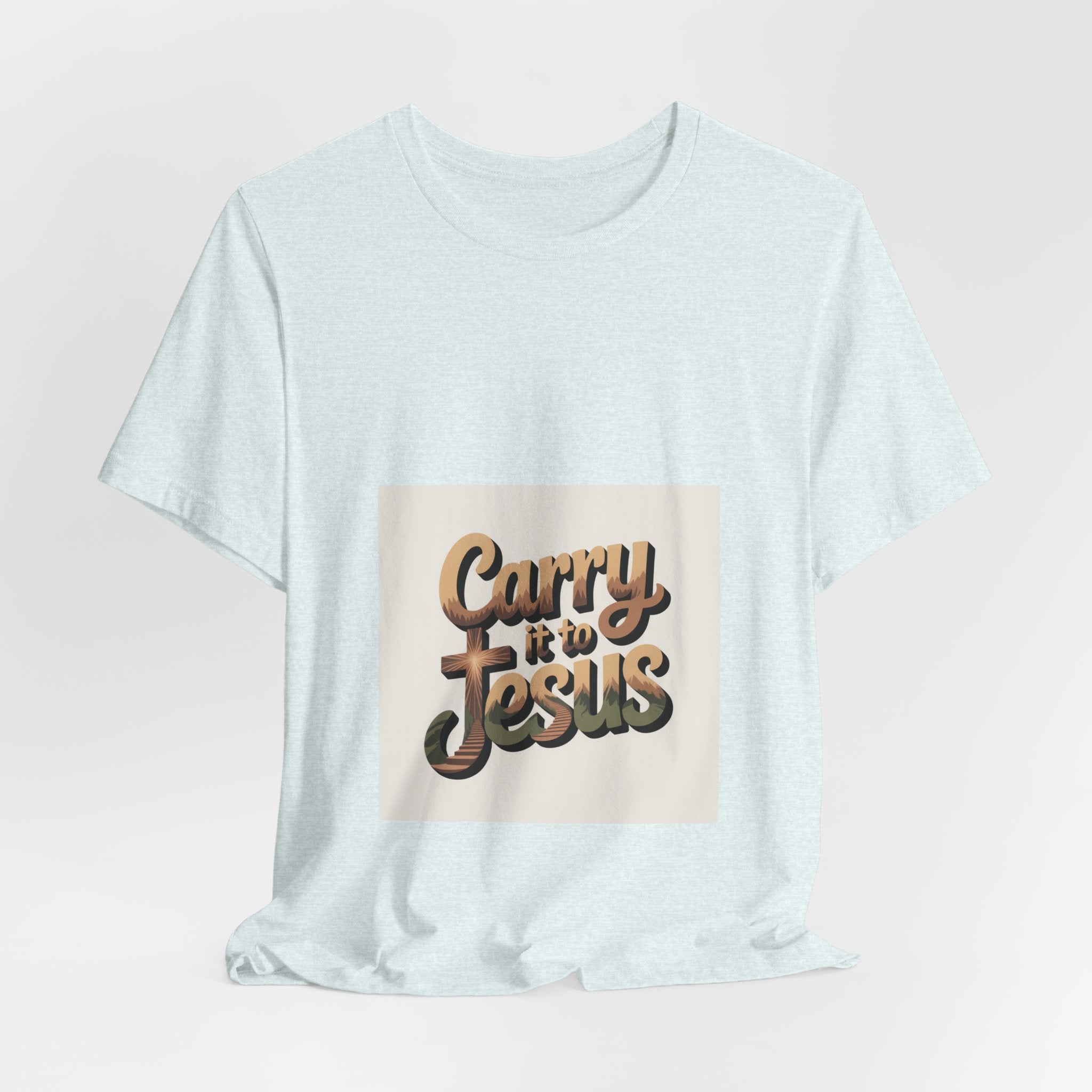 Carry It to Jesus Tee — Retro Script Christian Faith T‑Shirt