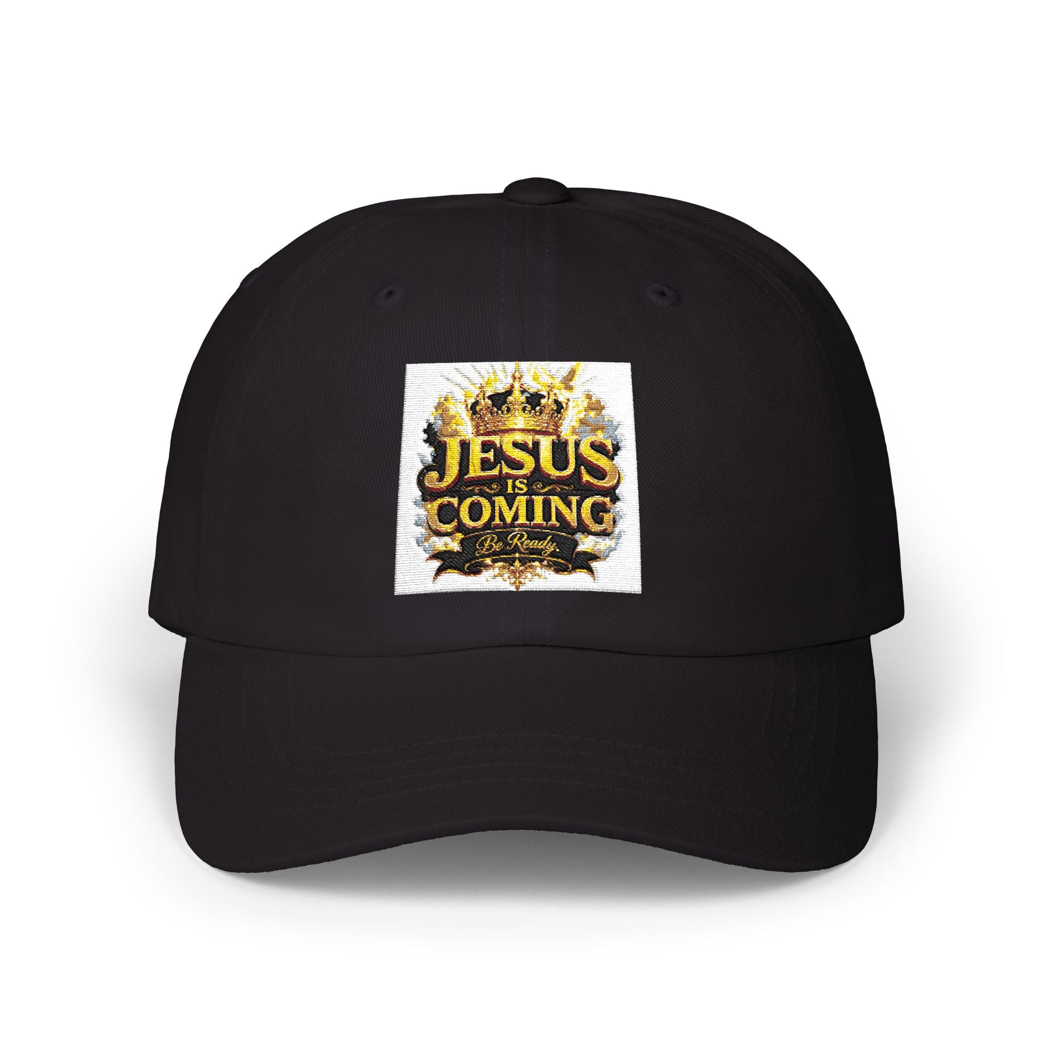 Dad Cap — "Jesus Coming" Embroidered Faith Baseball Hat