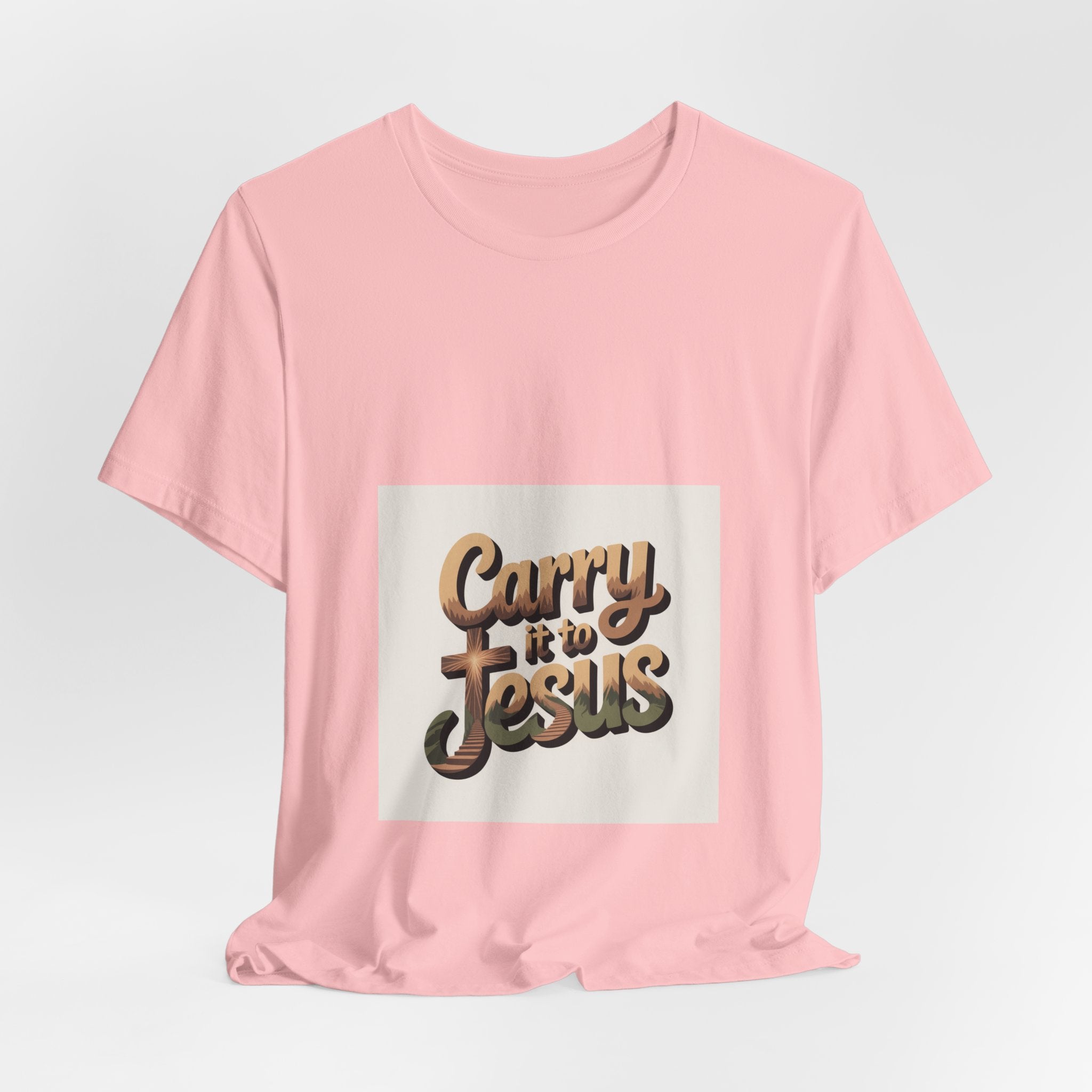 Carry It to Jesus Tee — Retro Script Christian Faith T‑Shirt