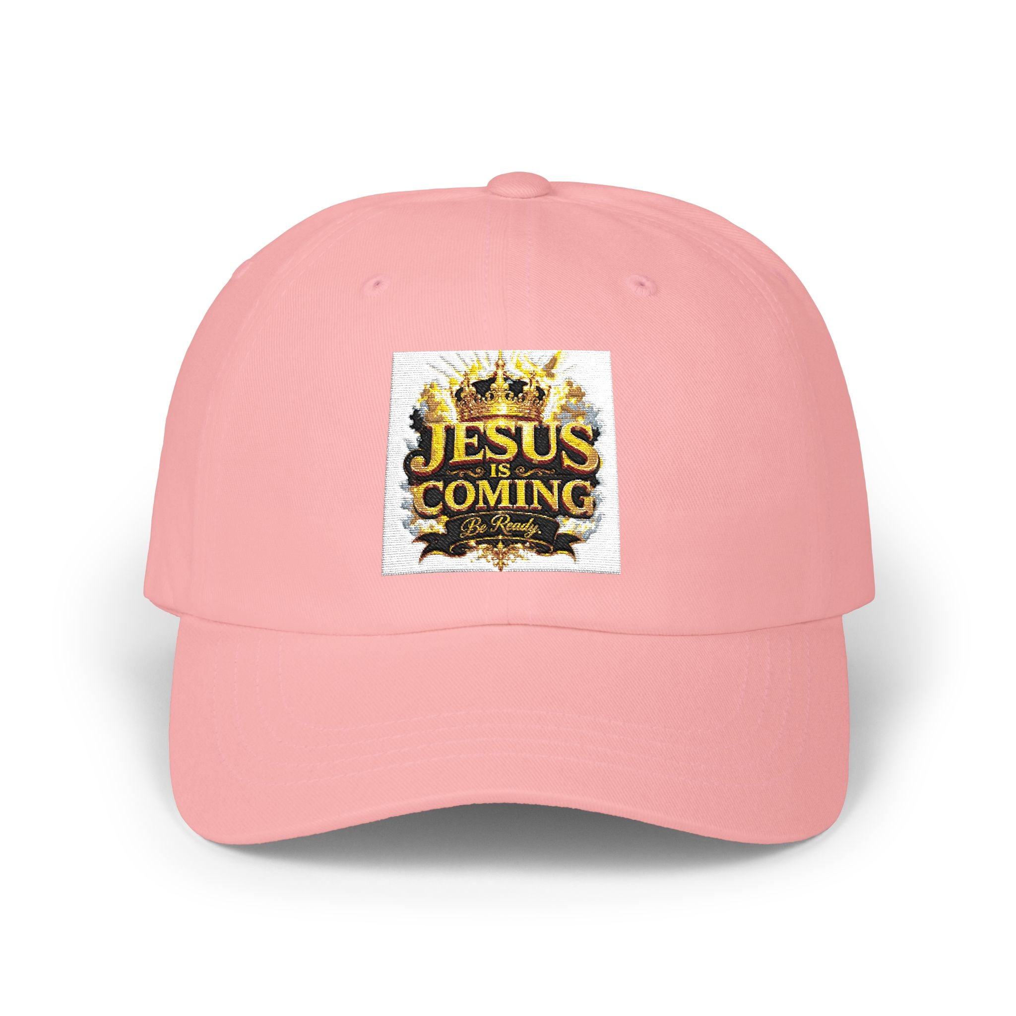 Dad Cap — "Jesus Coming" Embroidered Faith Baseball Hat