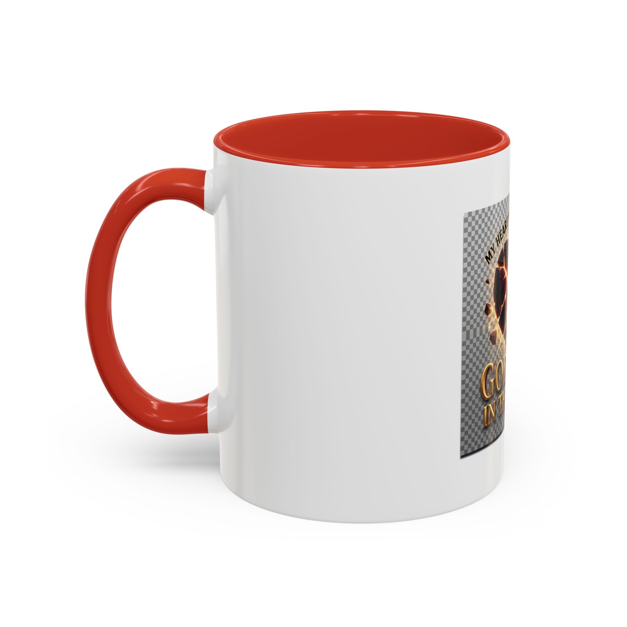 Shattered Heart "God Lives in the Pieces" Mug | Accent Coffee Mug