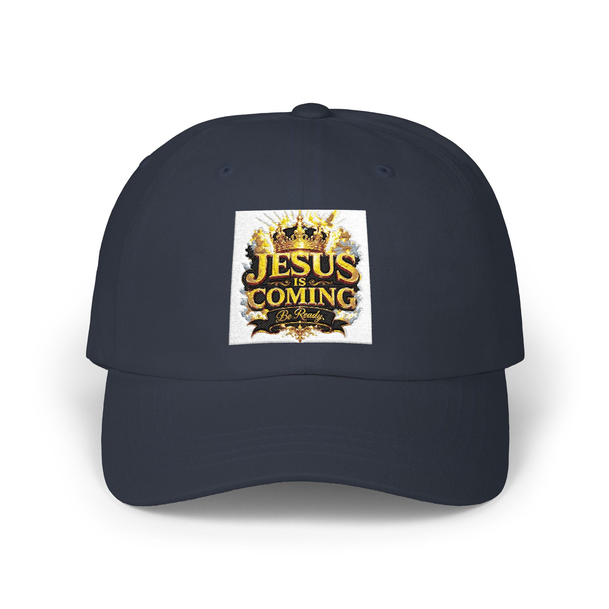Dad Cap — "Jesus Coming" Embroidered Faith Baseball Hat