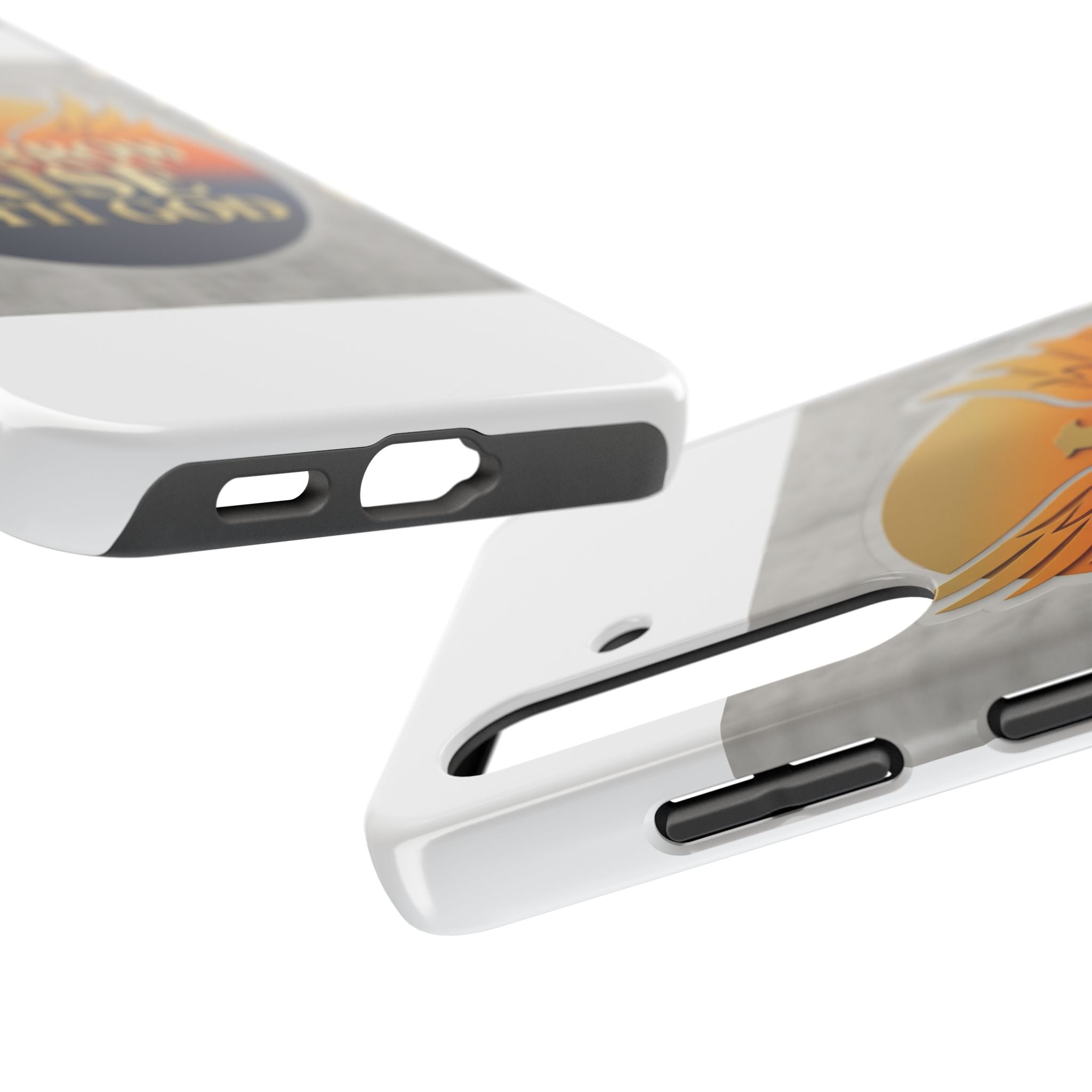 Tough Phone Case — "Tomorrow I Rise With God" Inspirational Christian Phone Cover