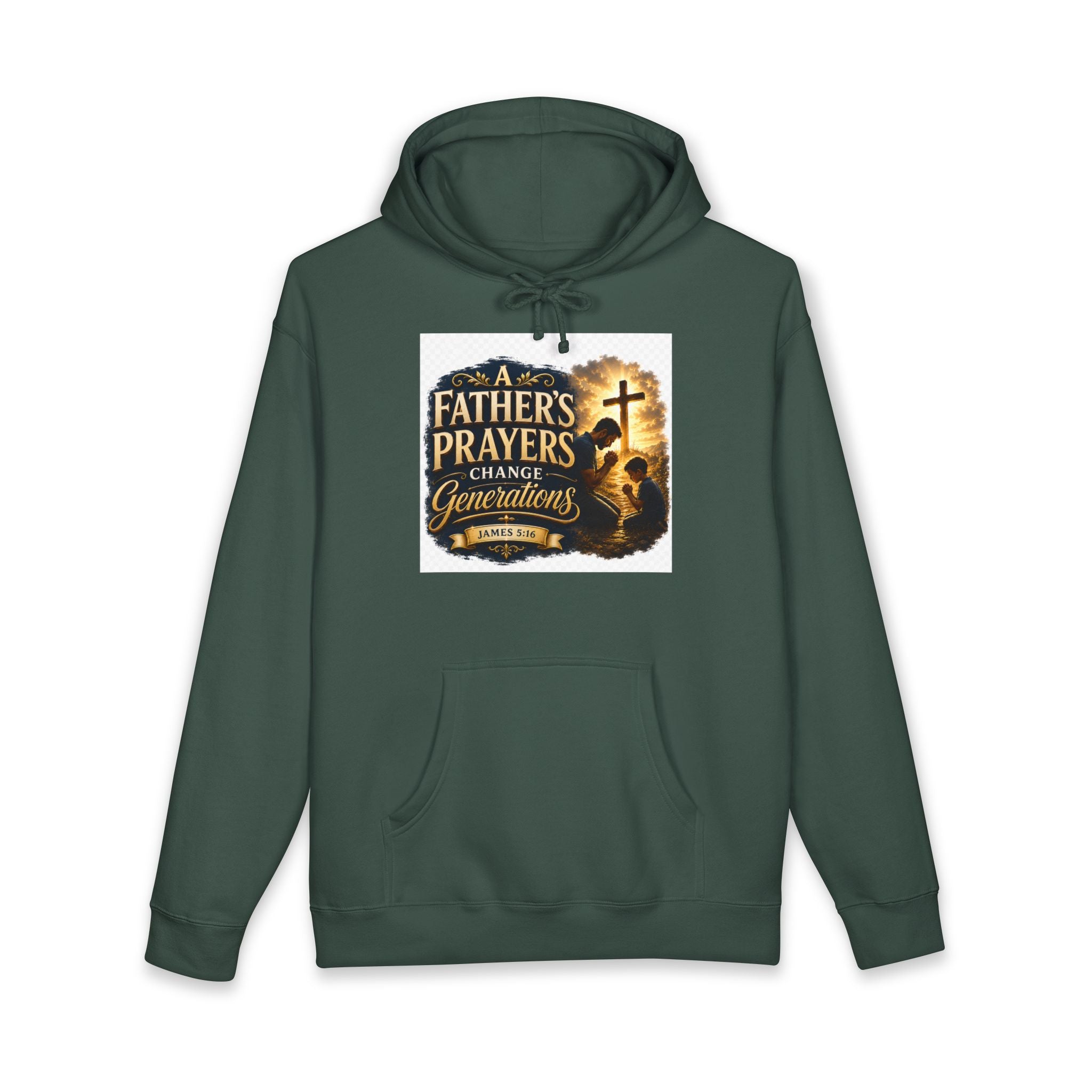 Hoodie - "A Father's Prayers Change Generations" Christian Faith Sweatshirt