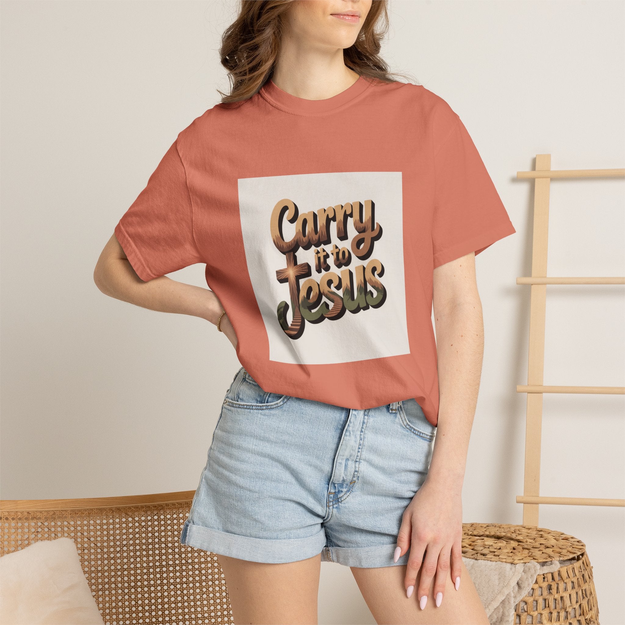 Carry It to Jesus T-Shirt — Retro Christian Faith Graphic Tee